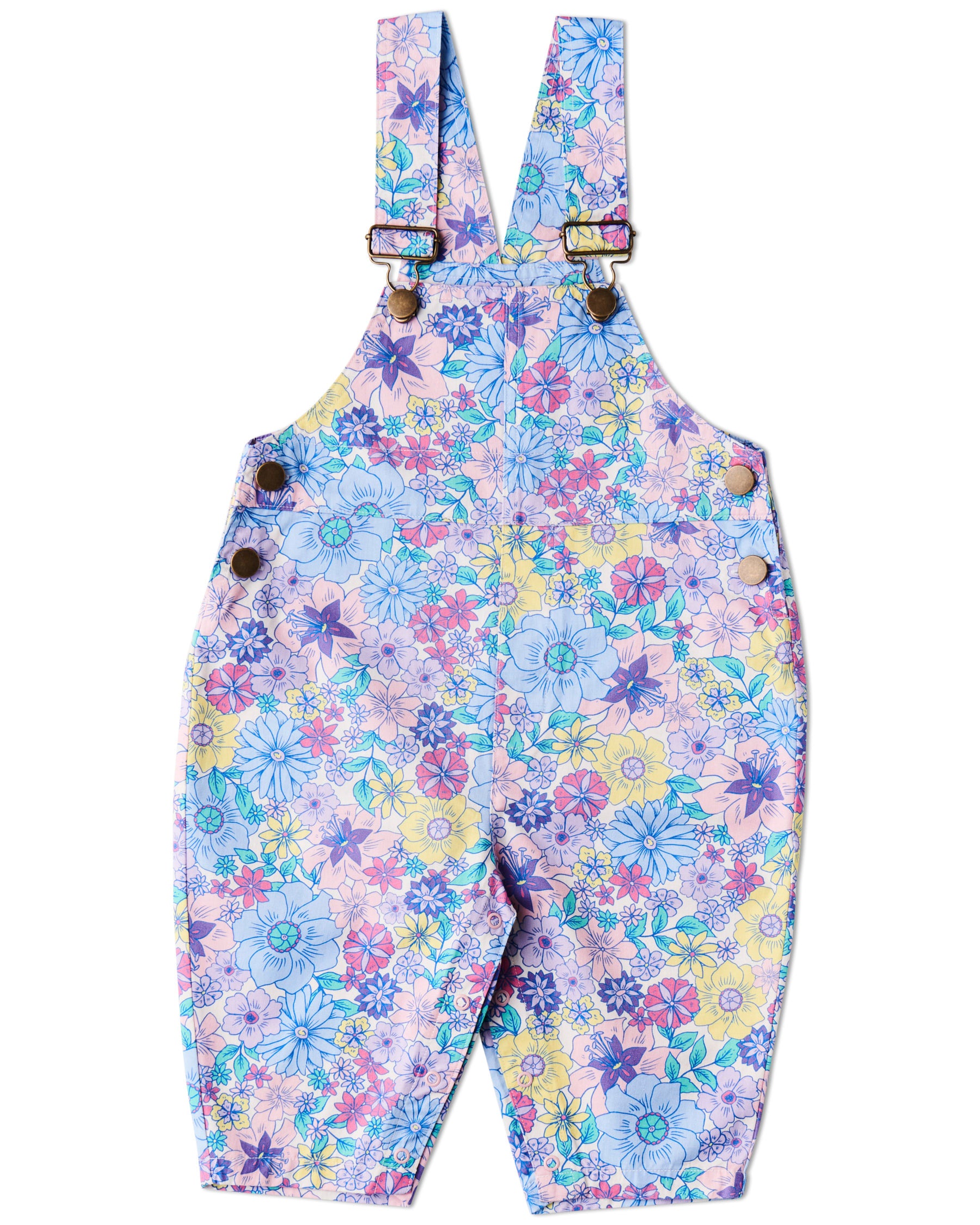 Bunch Of Fun Baby Cotton Drill Overalls - Soft & Durable Baby Romper for Boys & Girls - Perfect for Playtime, Daycare & Family Outings