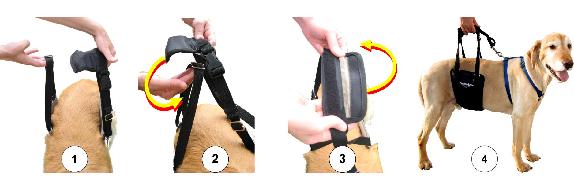 Premium Dog Sling Support Harness for Small to Medium Dogs (20-50 lbs) - Padded Rear Lifting Aid with Leash Attachment - Ideal for Barrel-Chested Breeds Like Boxers & Bullies - Made in USA - Perfect for Elderly Dogs, Post-Surgery Recovery & Mobility Assistance