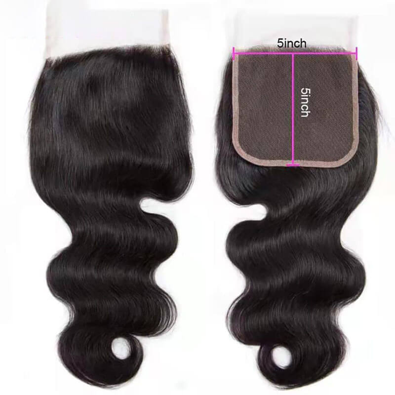 Eullair Body Wave Bundles with Closure 3/4 PCS - 4x4 5x5 6x6 HD Lace Closure | Brazilian Human Hair Weave for Black Women | Perfect for Daily Wear, Parties & Special Occasions