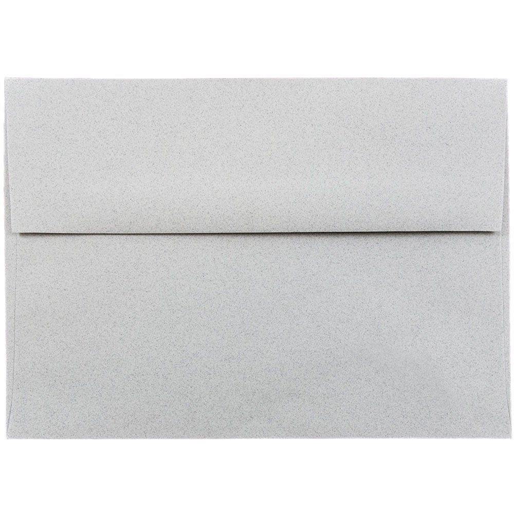 JAM PAPER A7 Passport Invitation Envelopes - 5 1/4 x 7 1/4 Inches - Granite Color - Bulk Pack of 1000/Carton - Perfect for Wedding Invitations, Passport Covers, Greeting Cards & Business Correspondence