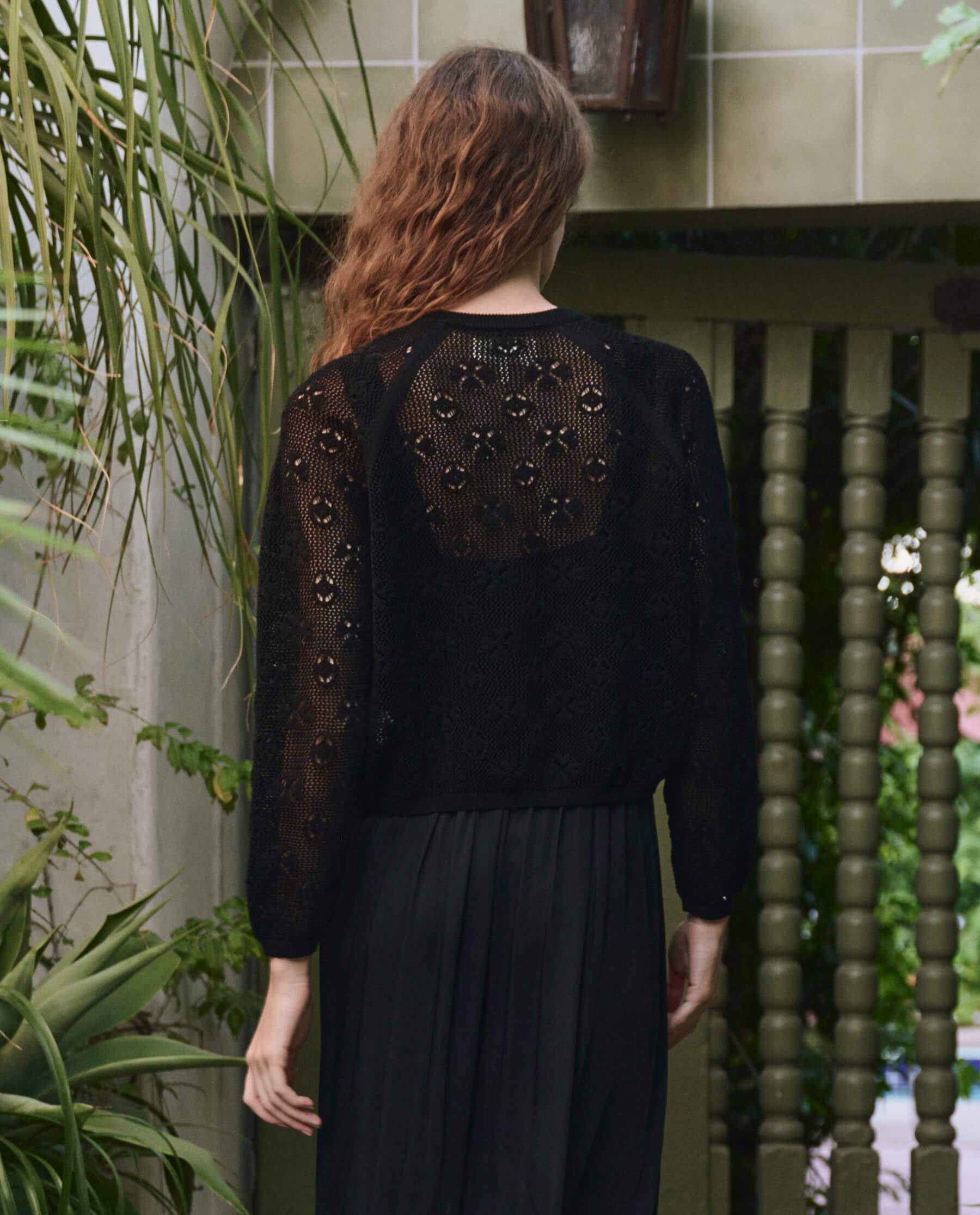 Stylish Black Crochet Cardigan for Women - Cozy Handmade Knit Sweater for Fall & Winter | Perfect for Casual Outfits, Layering, and Boho Fashion