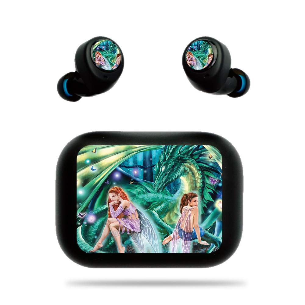 MightySkins Vinyl Skin Cover for Amazon Echo Buds - Gemini Fairies Design | Protective & Durable Decal Wrap | Easy to Apply & Remove | Made in USA | Perfect for Customizing Your Wireless Earbuds for Style & Protection