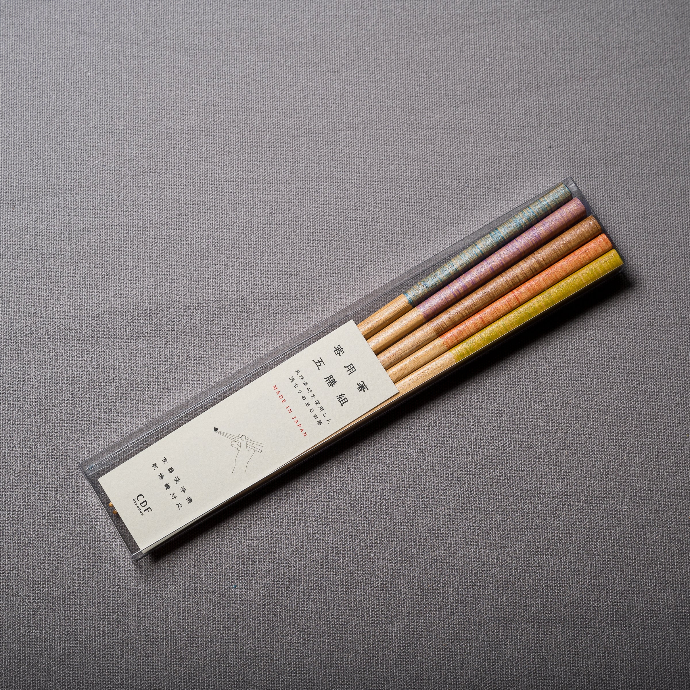 Premium 5-Color Natural Wooden Chopsticks Set - Eco-Friendly & Durable for Sushi, Asian Cuisine & Home Dining
