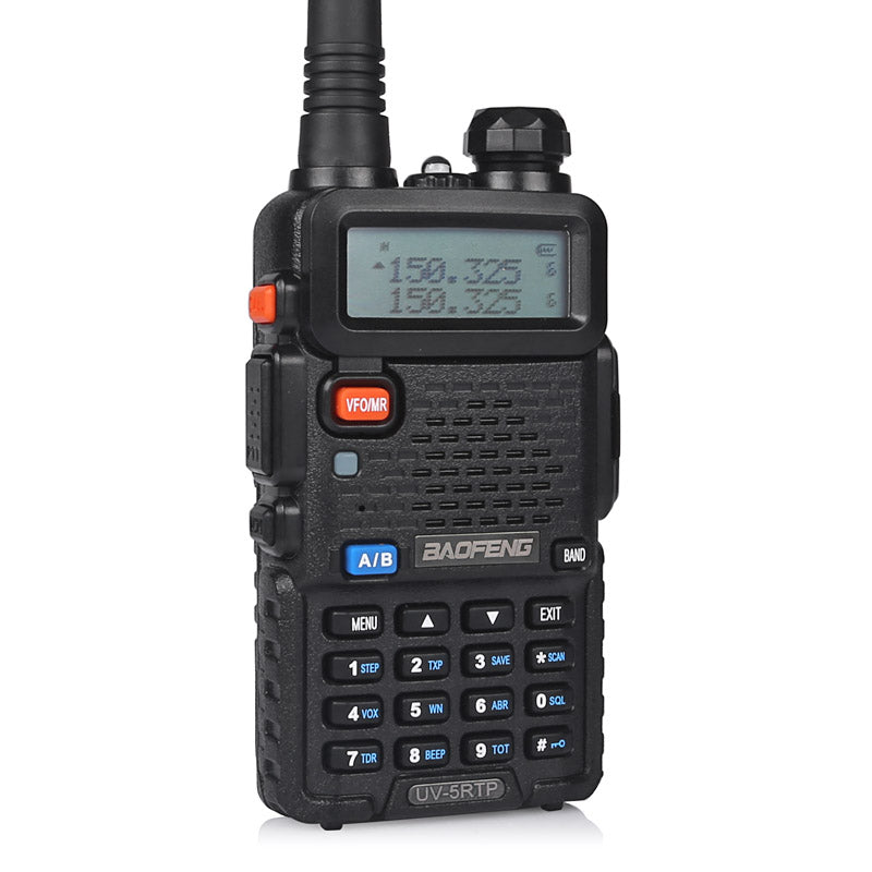 Baofeng UV-5RTP Dual Band Two Way Radio | 8W/4W/1W Tri-Power | USB Programming Cable Included | Ideal for Hiking, Camping & Emergency Communication