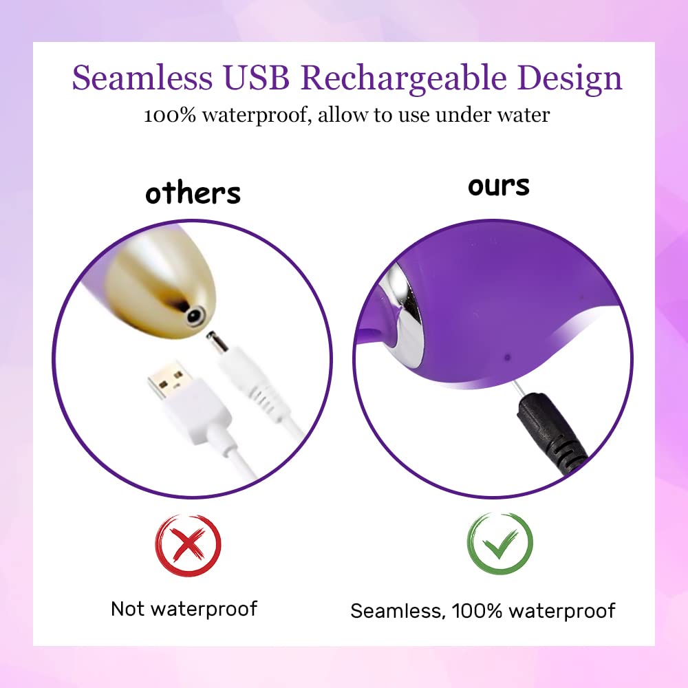 10-Speed Remote Control Vibrating Egg Ball - Rechargeable Mini Vibrator for Vaginal & Anal Stimulation - Discreet Adult Sex Toy for Couples Play, Public Fun & Solo Pleasure