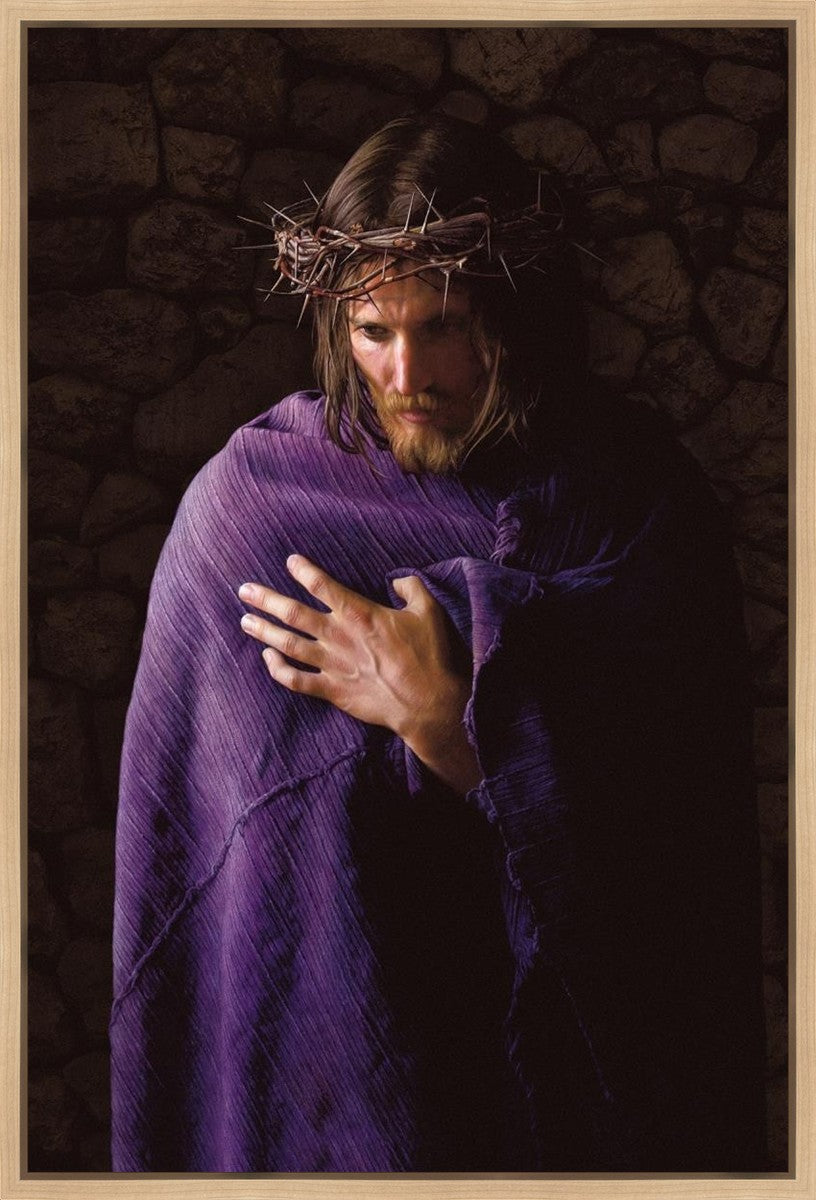 Behold the Man Gallery Wrap Canvas Art - Religious Wall Decor for Home, Church & Office - Perfect for Christian Gifts & Inspirational Spaces