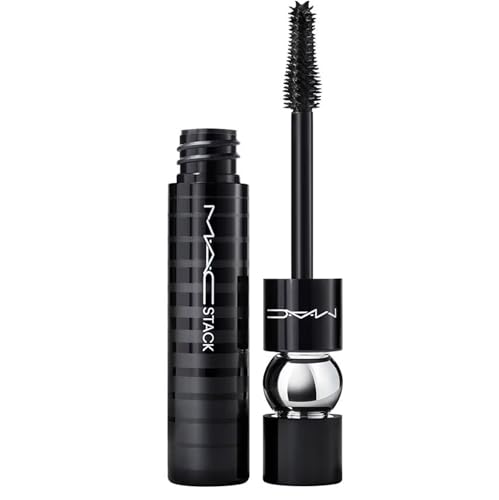 MAC Stack Waterproof Mascara - Black Lash Volumizing & Lengthening for All-Day Wear | Perfect for Swimming, Weddings & Special Occasions