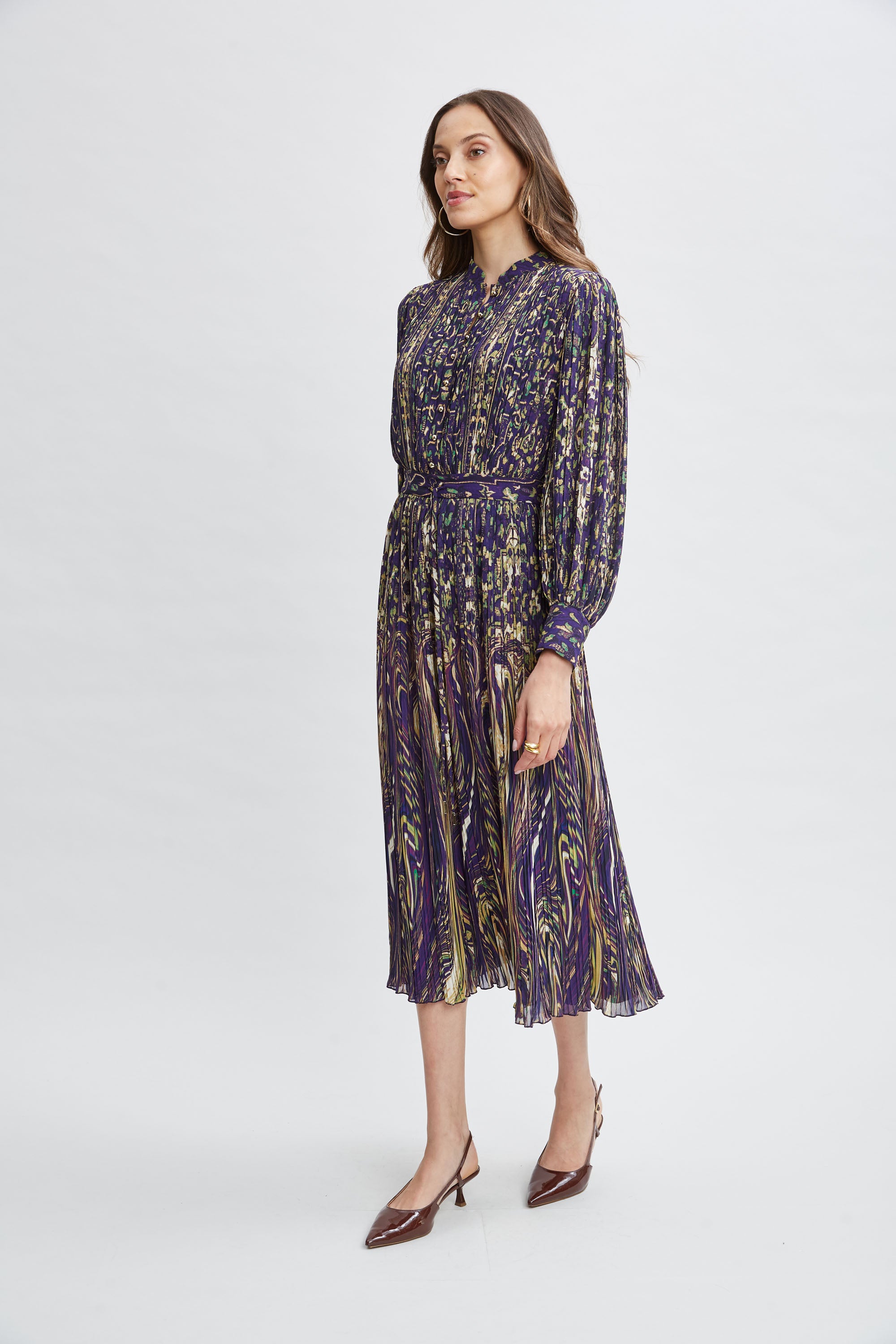 Elegant Paisley Print Midi Dress for Women - Flowy Boho Chic Summer Dress for Casual Outings & Beach Vacations
