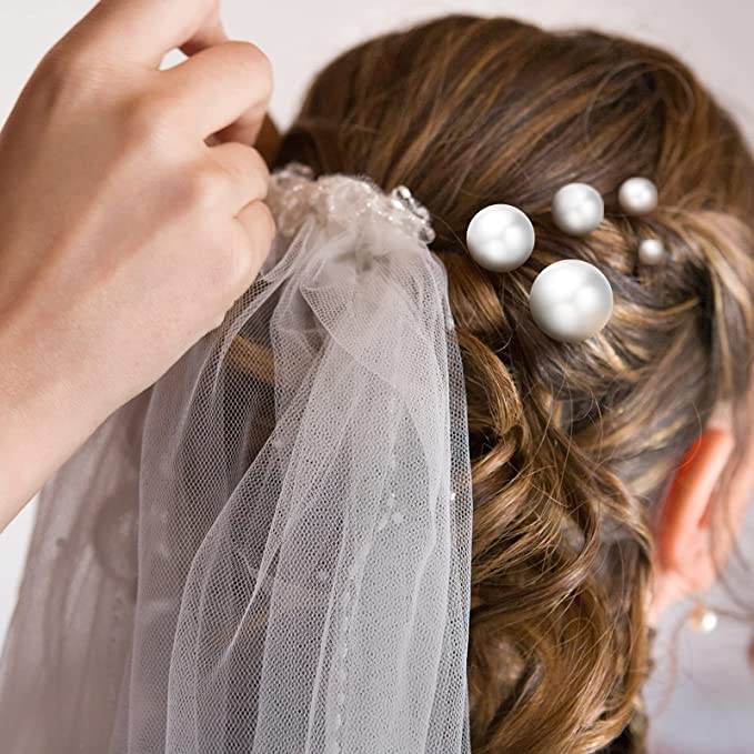 18Pcs Pearl Hair Pins for Wedding - Bridal Rhinestone Hair Clips for Bride & Bridesmaids | Perfect for Updos & Special Occasions
