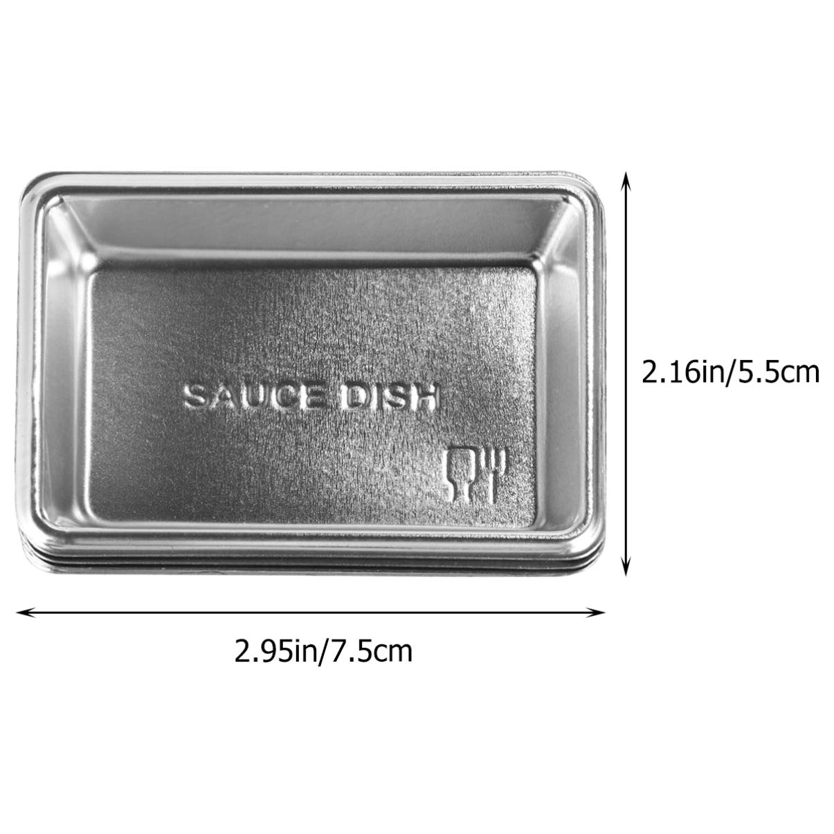 Hemoton 100-Pack Disposable Mini Sauce Bowls - 2.2 x 3 x 0.4 Inch Small Dipping Dishes for Sushi, Appetizers, Condiments & Seasonings - Perfect for Parties, Restaurants & Home Use