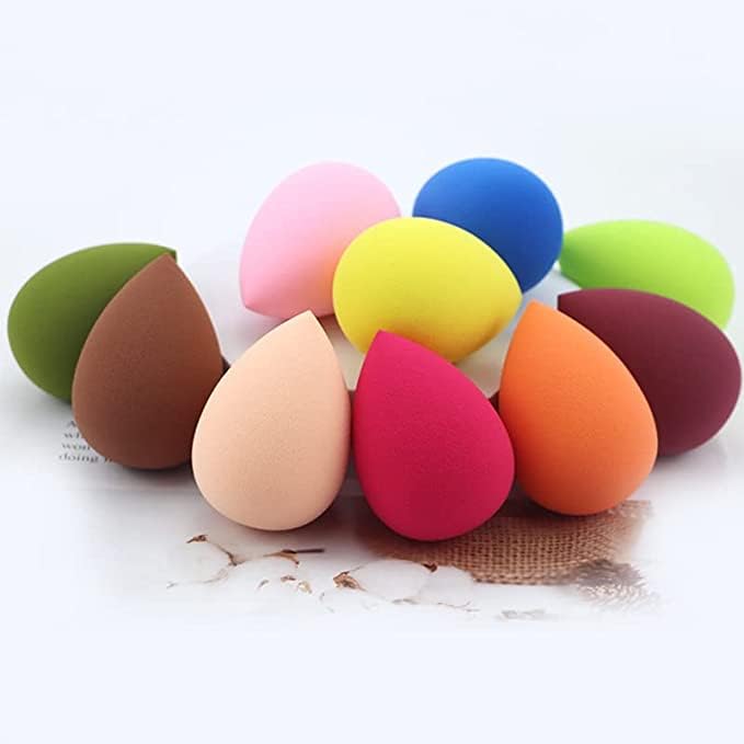 Egg Shape Makeup Sponge Blender - Soft Beauty Blending Puff for Flawless Foundation & Concealer Application (Purple) | Ideal for Liquid, Cream & Powder Makeup | Professional Cosmetic Tool for Daily Makeup & Travel