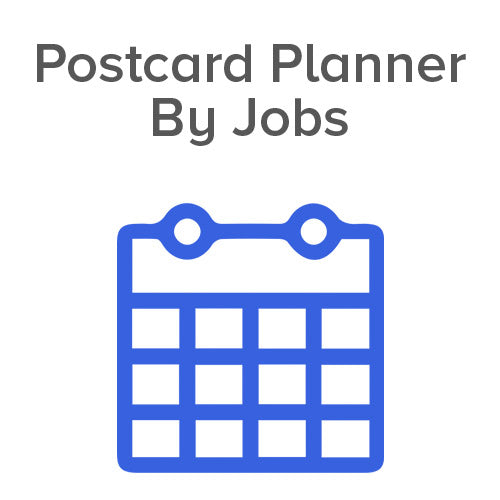 Postcard Planner By Jobs - Stylish & Functional Planner for Organizing Tasks, Notes & Appointments - Perfect for Office, Home & Travel Use