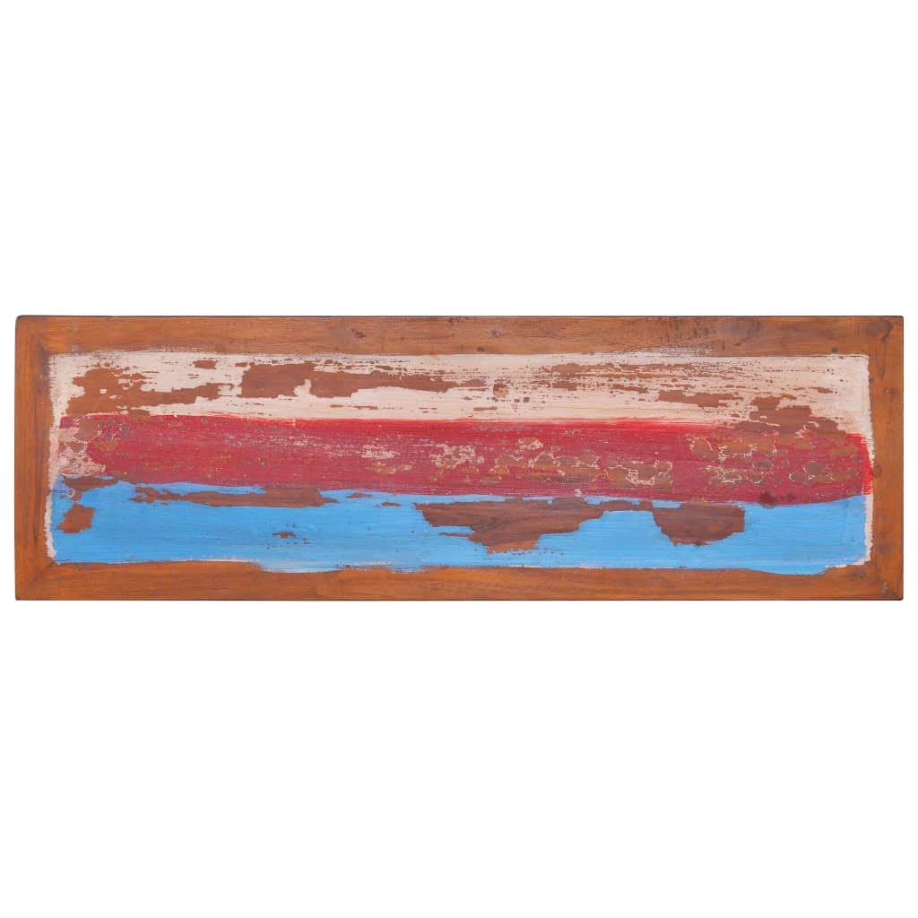 Classic Reclaimed Teak Wood TV Console Cabinet - 43.3 Inch Wide with Ample Storage, Perfect for Living Room, Bedroom & Home Office - Fast Shipping | Ideal for Organizing Media Devices & Enhancing Home Décor