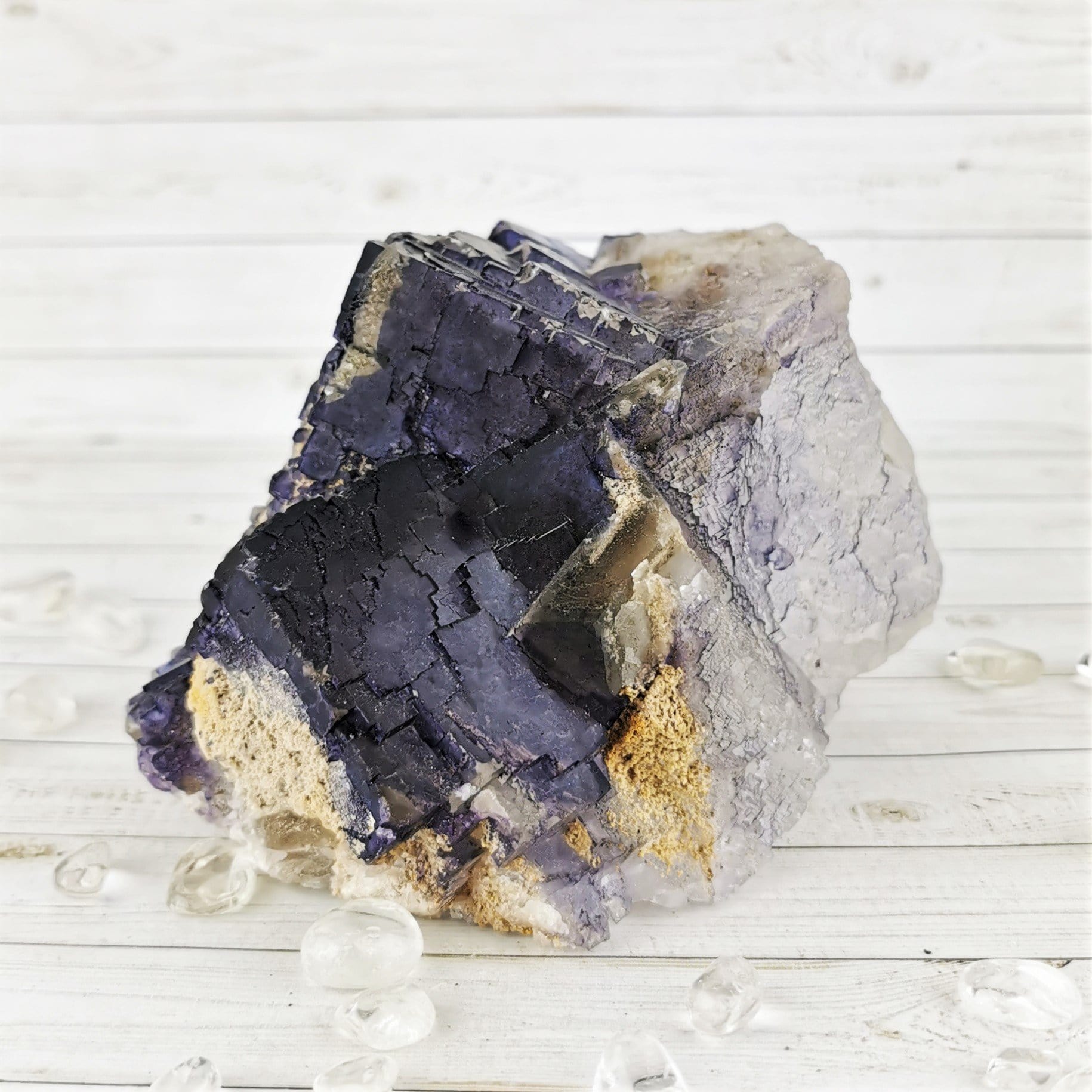 Natural Dark Purple Fluorite Crystal Specimen - Raw Fluorite Stone for Healing, Meditation & Energy Work - Perfect for Home Decor, Jewelry Making & Spiritual Gifts