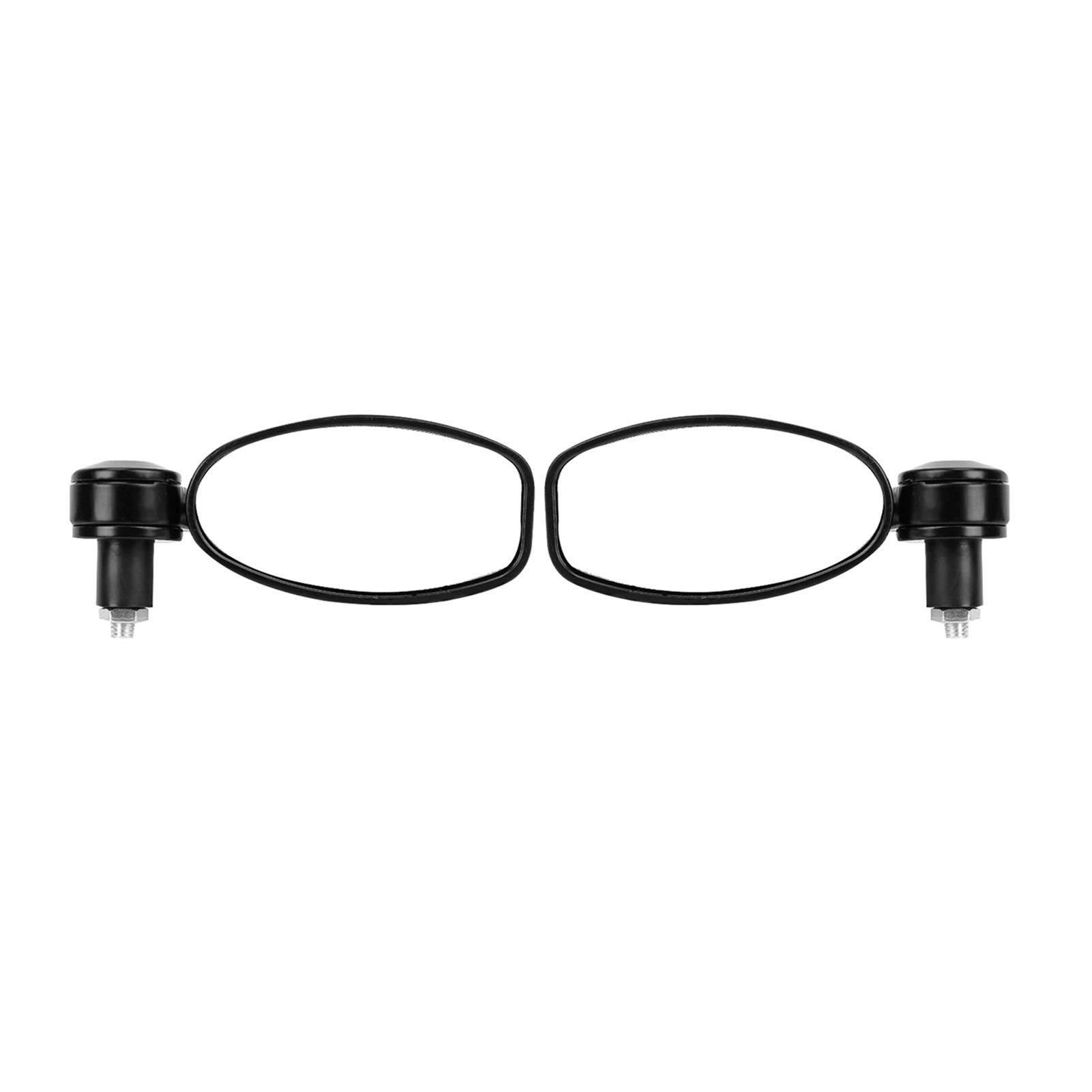 GIAOGIAO Adjustable Motorcycle Mirrors - Black Handlebar Rearview for Motorbike & Electrocar - Safe Riding