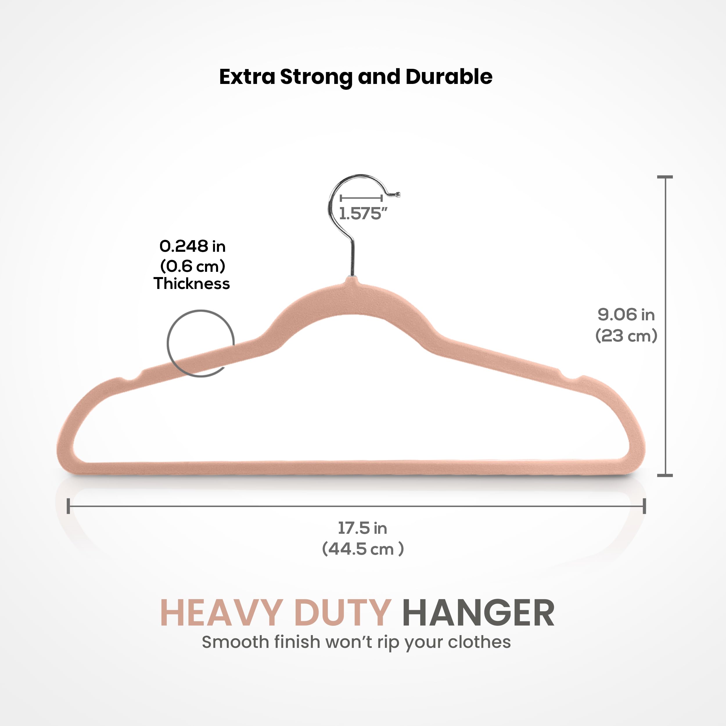 Utopia Home 50-Pack Velvet Non-Slip Clothes Hangers with 360° Rotatable Hook - Heavy Duty Coat & Pants Hangers in Pink - Perfect for Closet Organization, Wardrobe Storage & Travel Packing