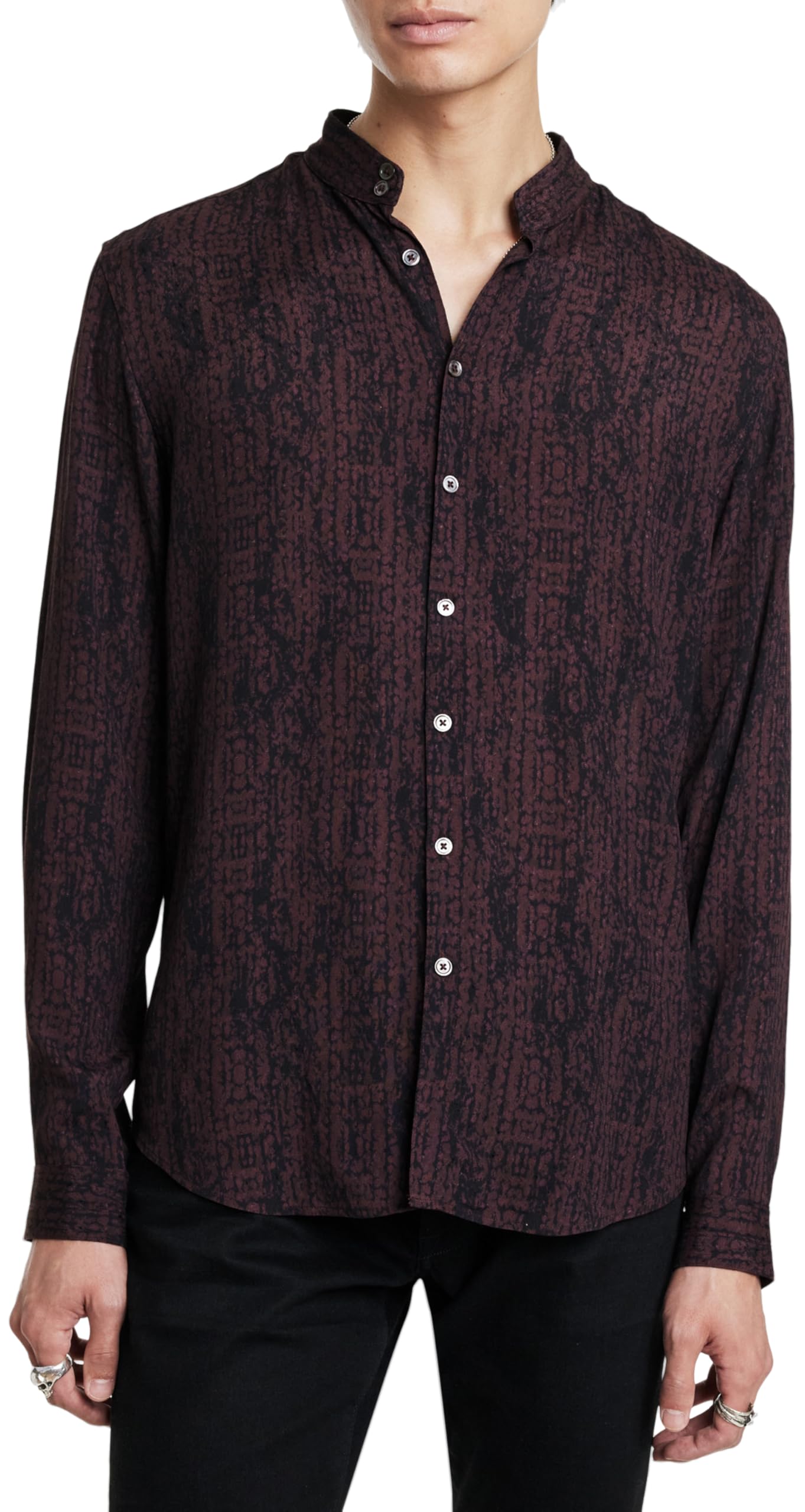 John Varvatos Men's Dora Button-Down Shirt - Premium Cotton Dress Shirt for Business Casual & Formal Wear