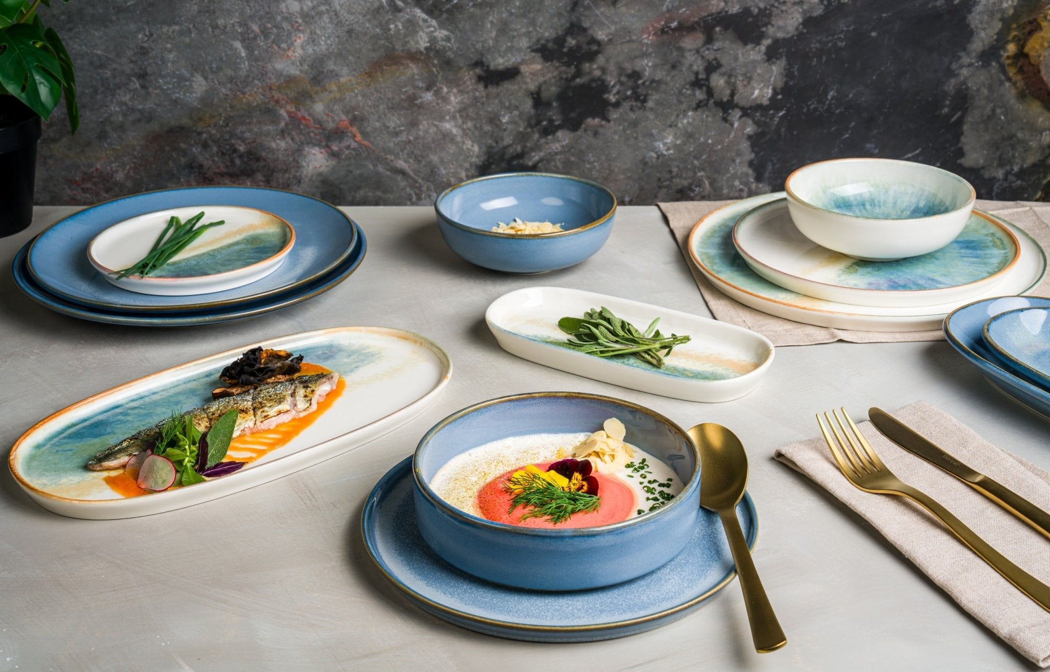 Sky Hygge Oval Serving Plate 34cm - Elegant Dinnerware for Holiday Entertaining & Everyday Dining