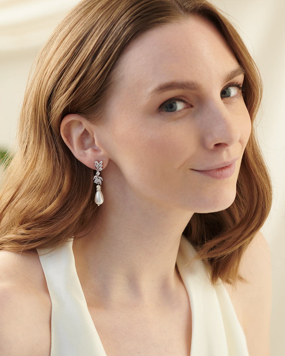 Jolene Pearl Earrings for Women - Elegant Freshwater Pearl Stud Earrings - Perfect for Weddings, Parties & Everyday Wear