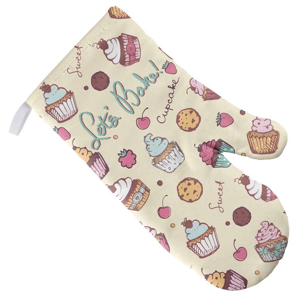 Heat Resistant Oven Mitts for Baking, Grilling & Cooking - Premium Kitchen Gloves for Indoor & Outdoor Use - Perfect for BBQ, Baking, and Handling Hot Pots/Pans