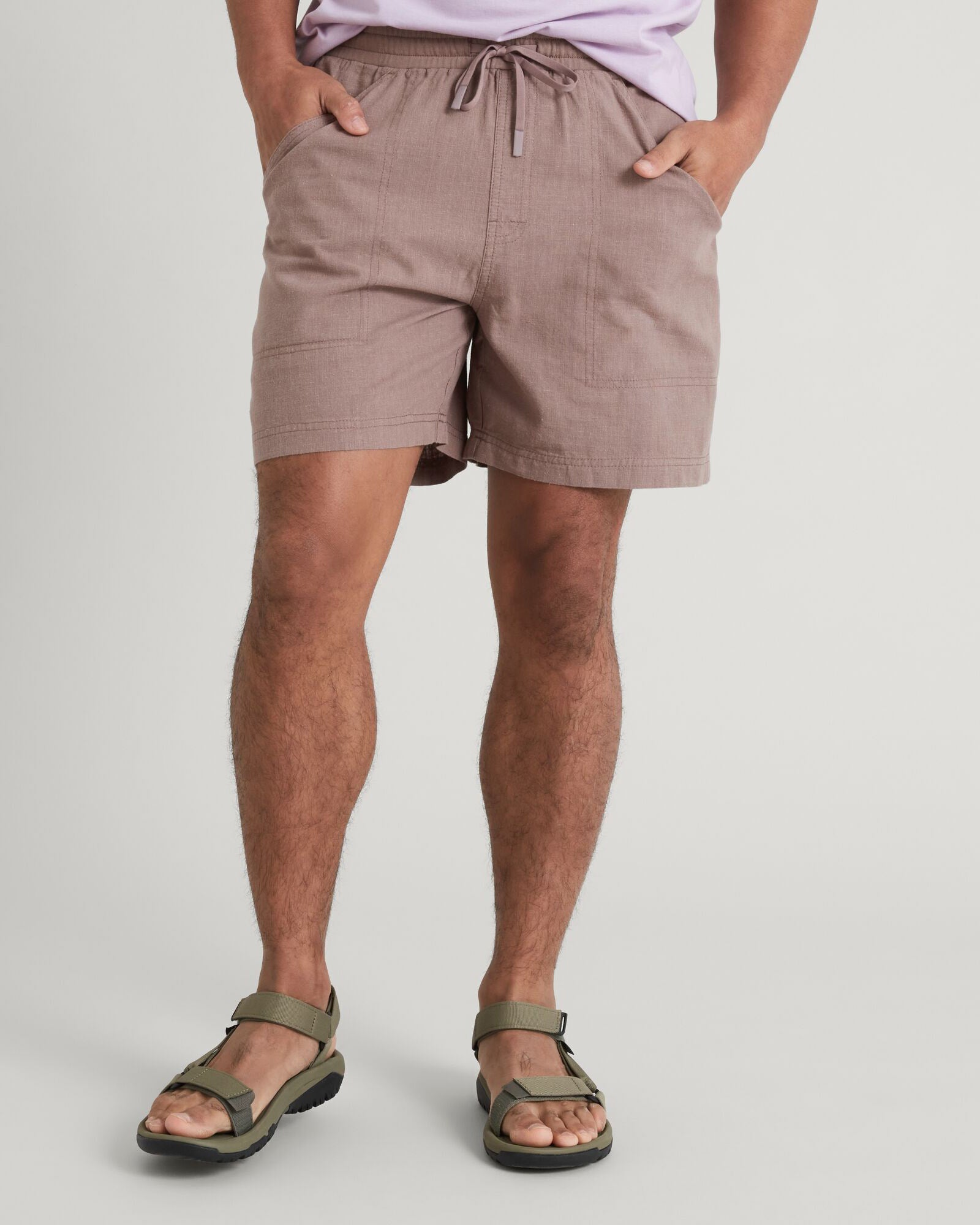 Cardeto Men's Casual Shorts - Comfortable Taupe Color for Summer Outdoor Activities, Gym, and Travel