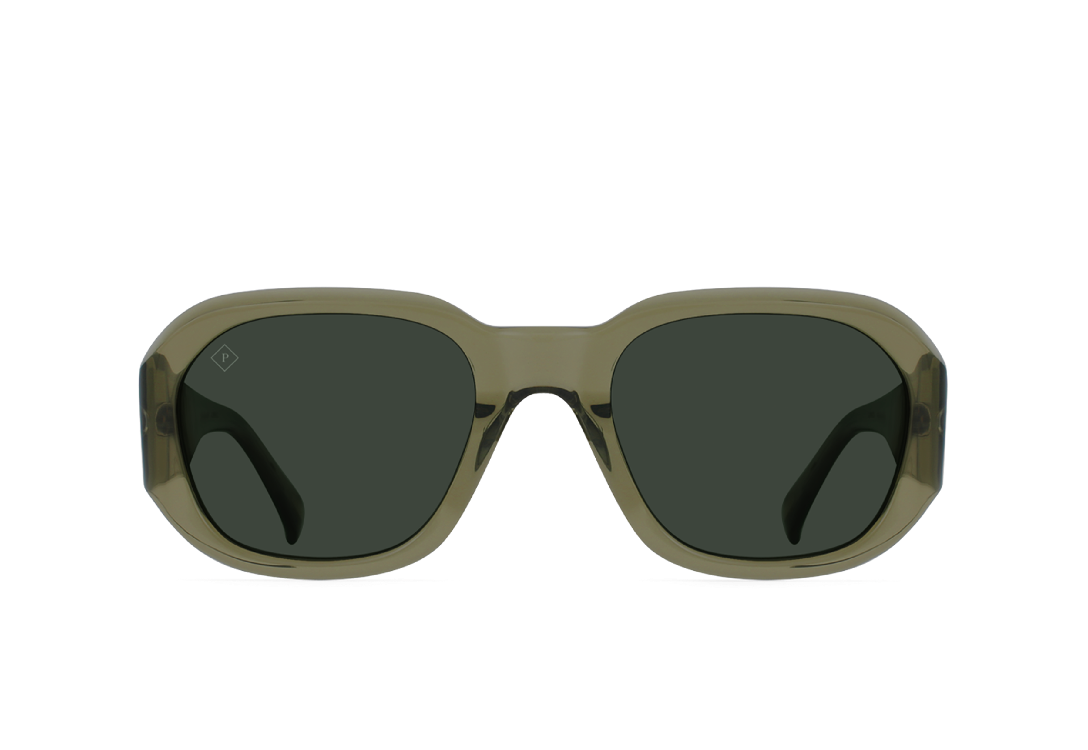 ZOUK Cambria Polarized Sunglasses - Green Lens 53mm - UV Protection for Outdoor Activities, Driving, and Beach Vacations
