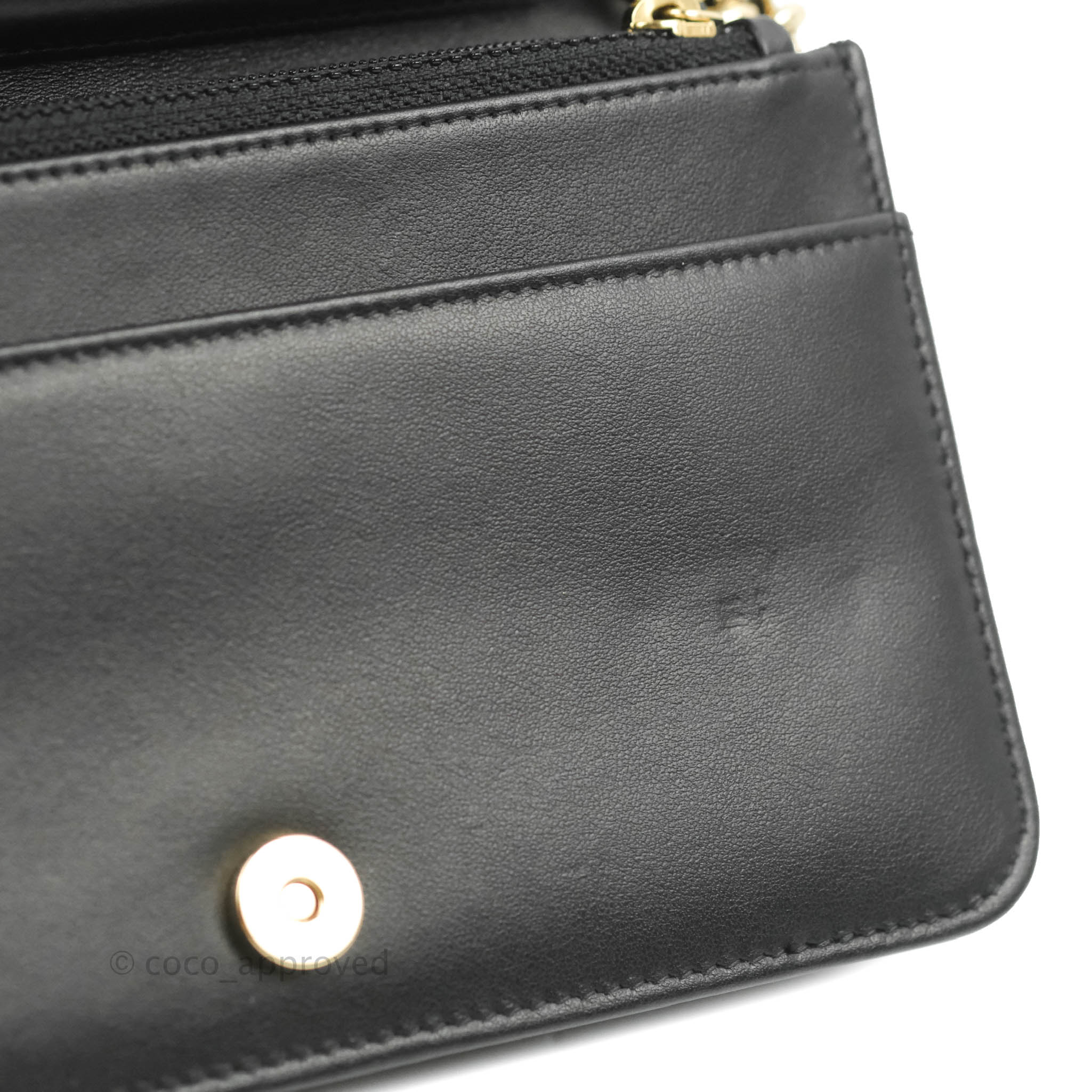 Chanel Chevron Boy Wallet On Chain Black Caviar Gold Hardware - Luxury Crossbody Bag for Women, Perfect for Evening Out & Special Occasions