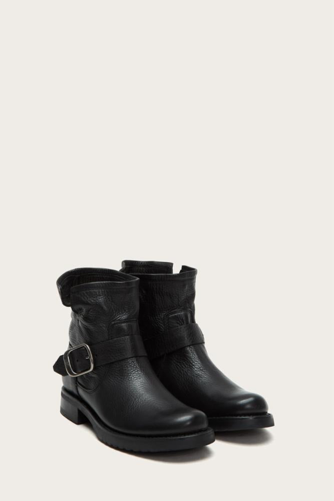 Frye Women's 70654 Black Leather Ankle Boots - Stylish & Comfortable for Casual Wear, Office & Night Out