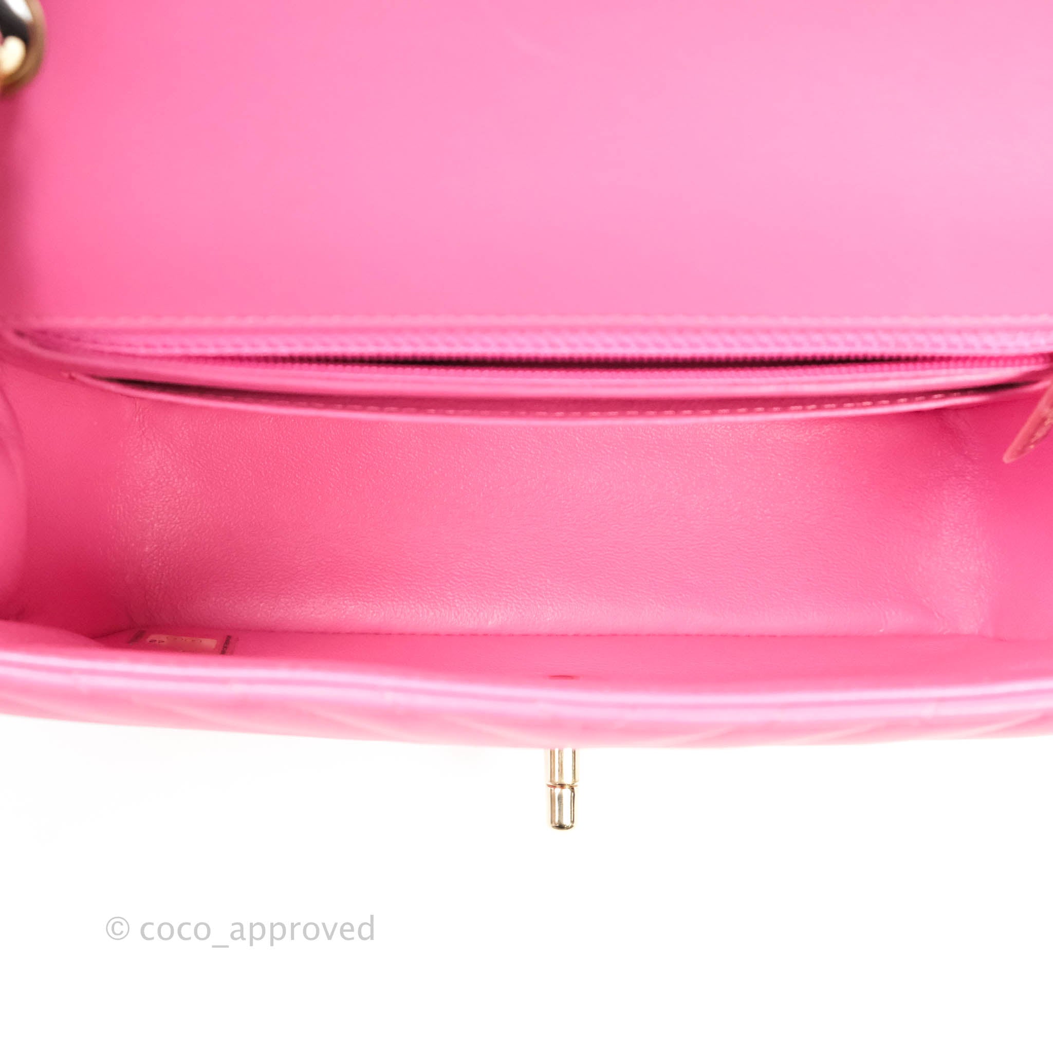 Chanel Chevron Mini Rectangular Lambskin Flap Bag in Pink with Gold Hardware - Perfect for Evening Events & Luxury Fashion Accessories