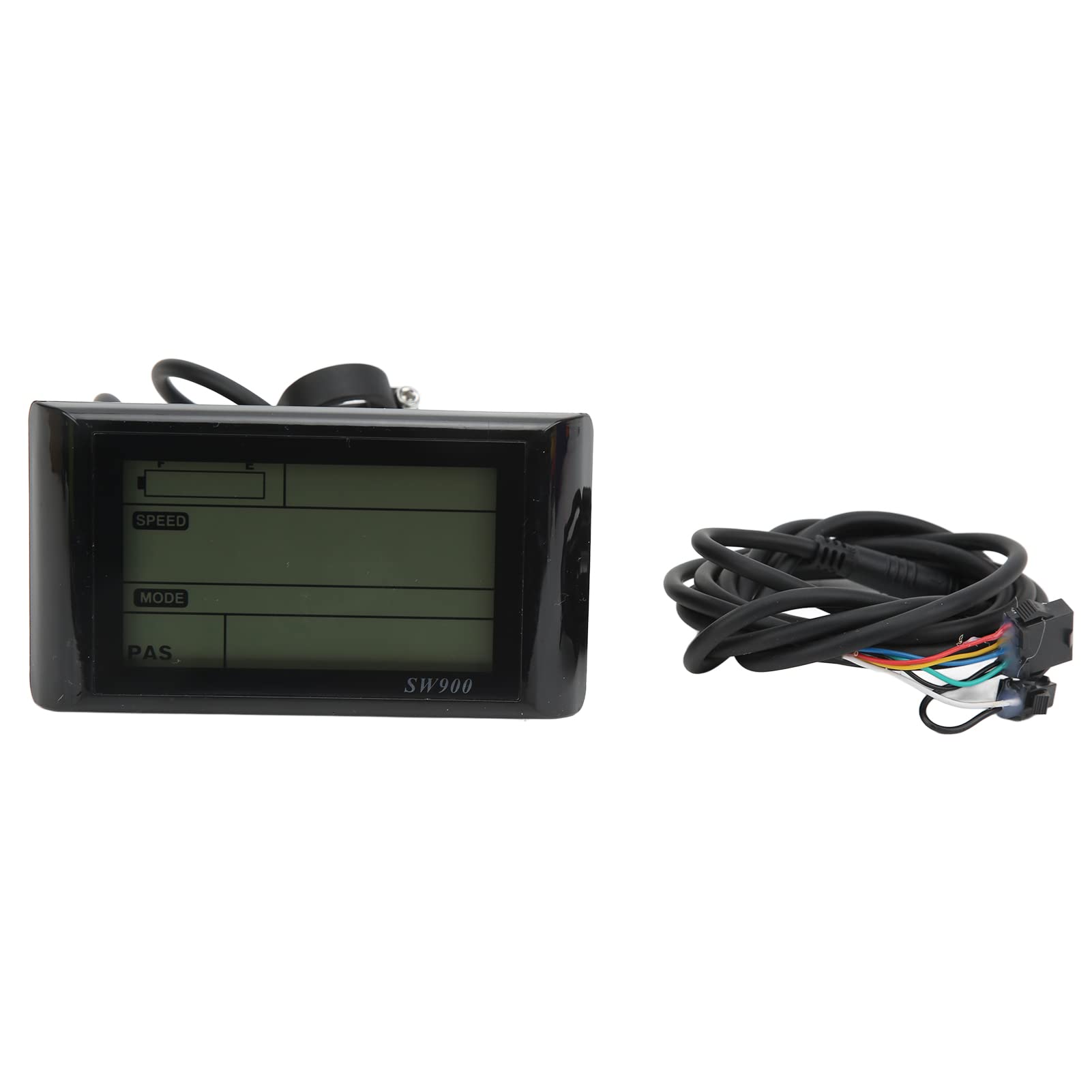 BuyWeek Electric Bike Computer - LCD Speedometer & Odometer for E-Bikes - Waterproof Cycling Accessory for Commuting, Mountain Biking & Urban Riding