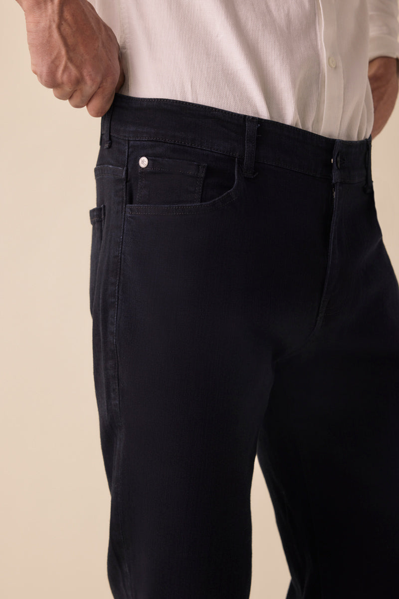 Tom Black Straight Fit Jeans for Men - Classic Slim Denim Pants for Casual Wear & Everyday Style