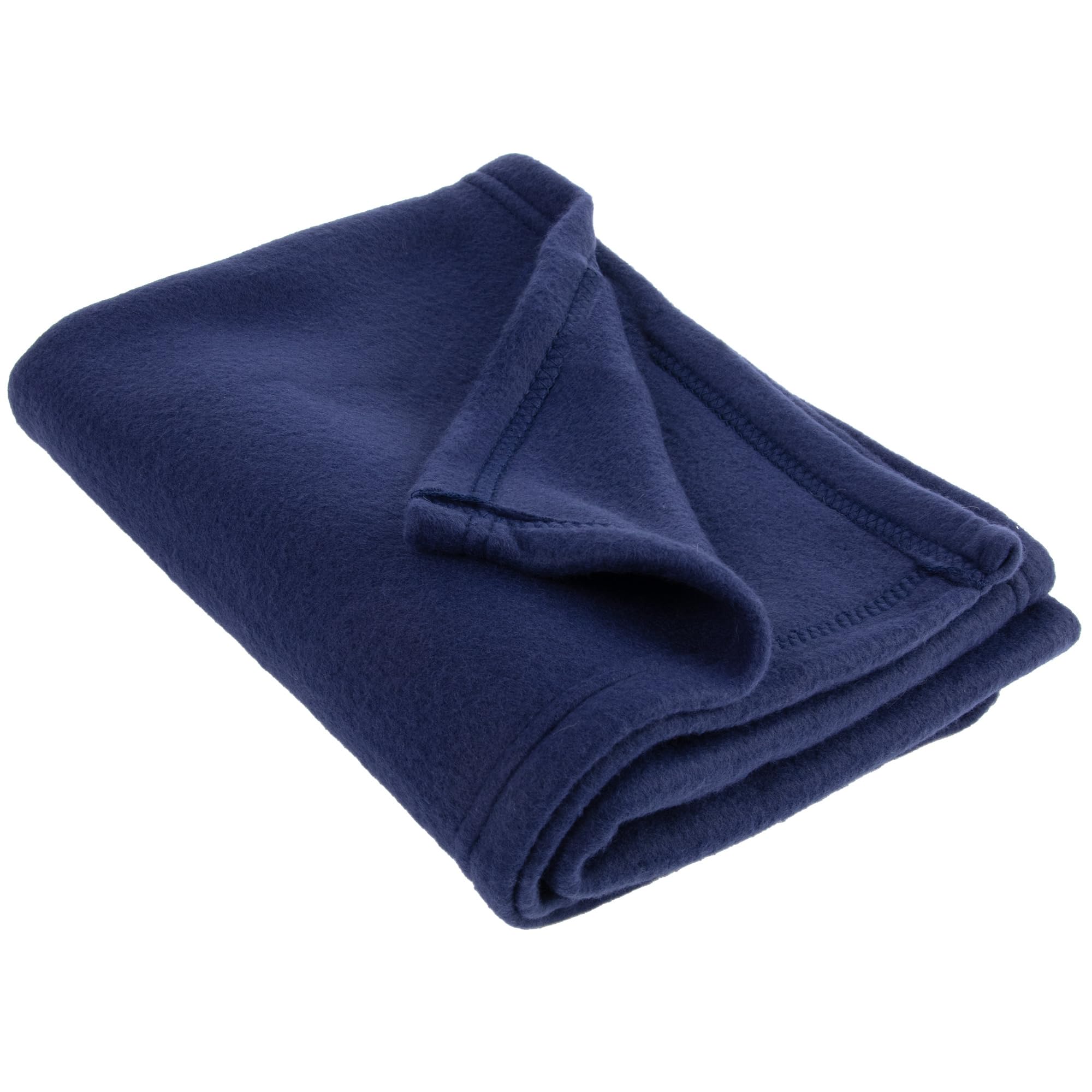 (24 Pack) Bulk Soft Warm Lightweight Fleece Throw Blankets - Navy Blue | Wedding Favors, Homeless Shelters, Home Decor, Bed, Sofa, Office, Pet & Travel Blankets | Cozy for Winter, Gifts, Camping & Emergency Kits
