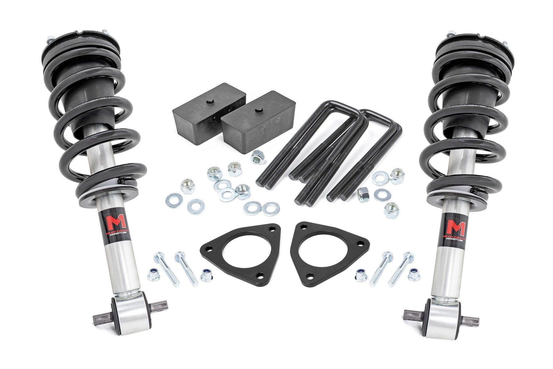 2.5 Inch Lift Kit for Chevy/GMC 1500 (2007-2018) - Heavy Duty Aluminum & Cast Steel Construction with M1 Strut - Perfect for Off-Roading, Truck Customization & Enhanced Ground Clearance