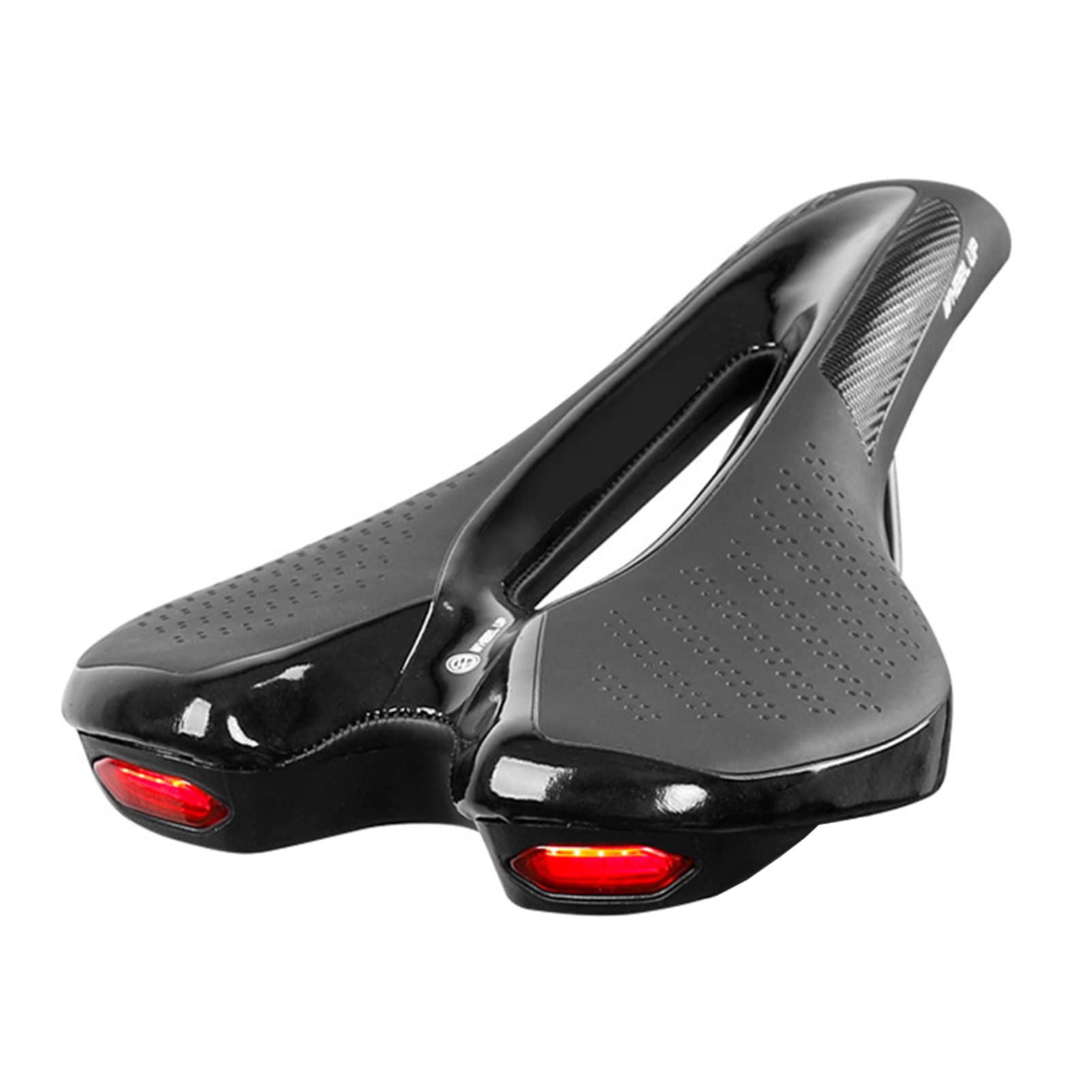 Lixada Comfortable Bike Saddle with USB Charging & Warning Taillight - Breathable Seat Cushion for Mountain & Road Bikes - Perfect for Commuting, Cycling & Outdoor Adventures