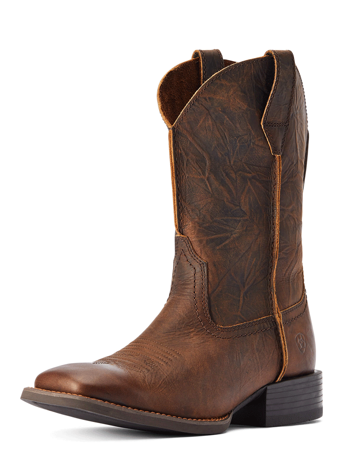 Ariat Men's Sport Rambler Western Boot - Brown Bartop - Comfortable & Durable Cowboy Boots for Riding, Work & Casual Wear