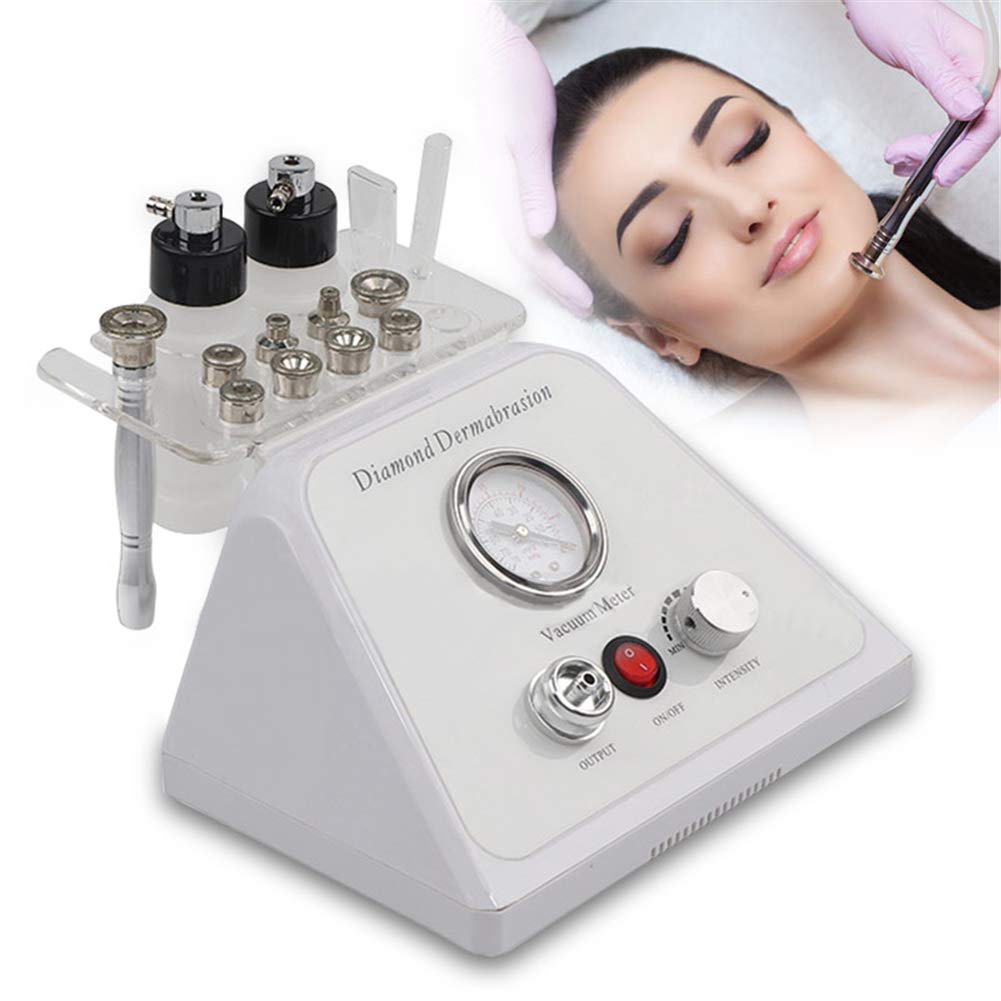 AOBEAUTY 3-in-1 Diamond Dermabrasion Machine with Sprayer & Vacuum - Professional Microdermabrasion Facial Device for Skin Rejuvenation, Dark Spot Removal & Acne Treatment - At-Home & Salon Skin Care Equipment for Face & Body