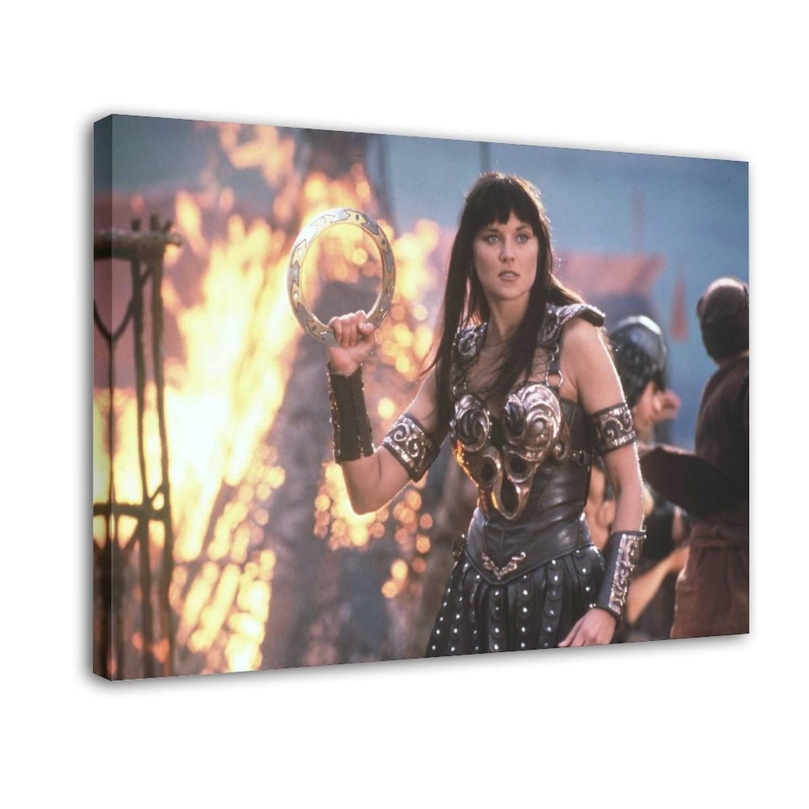 Xena Warrior Princess TV Series Poster - 24x36 Inch (60x90cm) Canvas Wall Art - Framed Style for Bedroom, Office & Home Decor - Perfect Gift for Fans & Collectors - Great for Living Room, Game Room & Man Cave Decorations