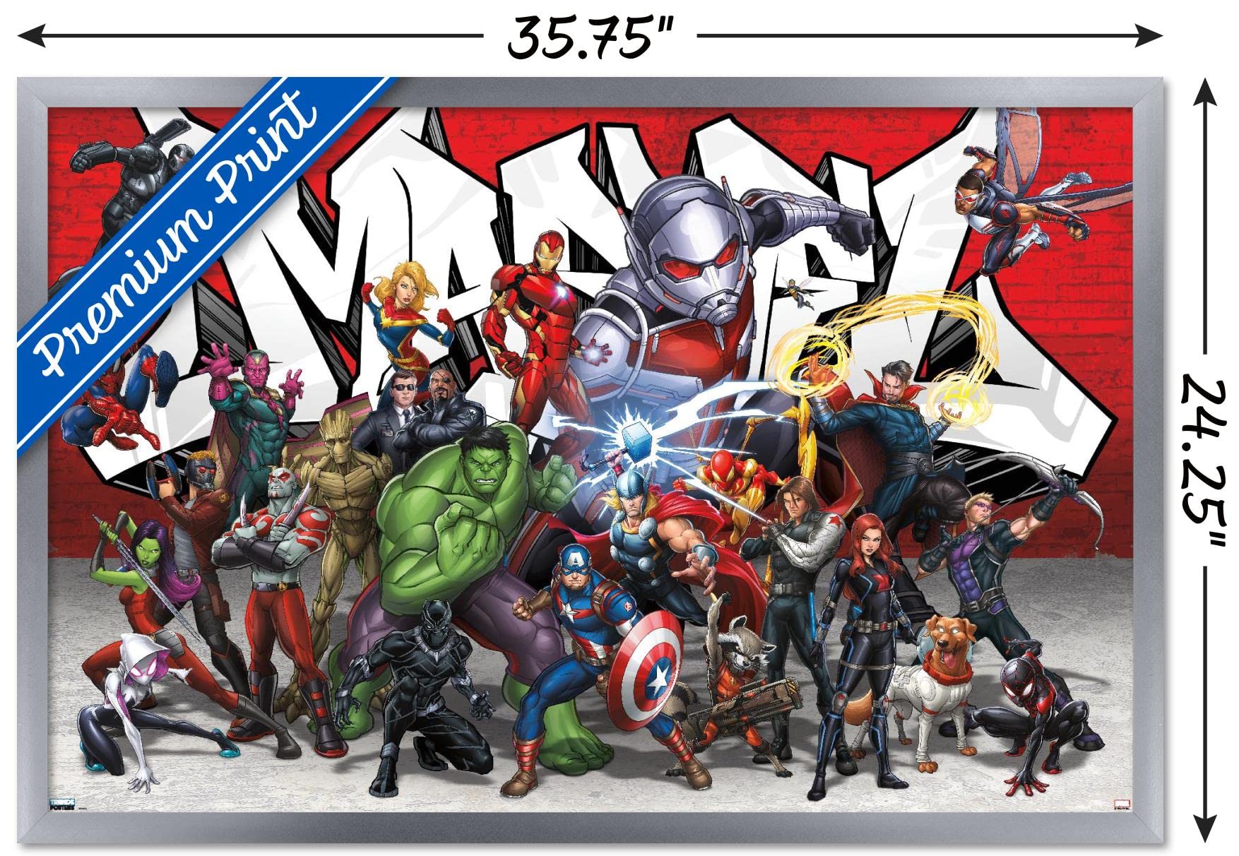 Trends International Marvel Comics - Animated Group Wall Poster, 22.375