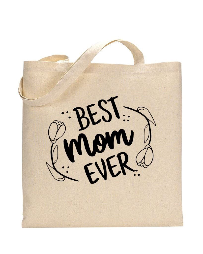 Personalized Mother's Day Tote Bag - Durable Reusable Canvas Gift for Mom - Custom Printed in USA - Perfect for Shopping, Beach Trips & Everyday Use