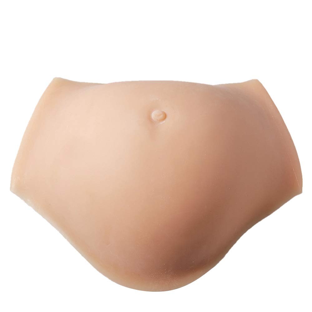 Realistic Silicone Fake Pregnancy Belly - Soft False Baby Bump for Maternity Costume, Cosplay, Film Props & Prank Gifts | Perfect for Halloween, Theatrical Performances & Gender Reveal Parties
