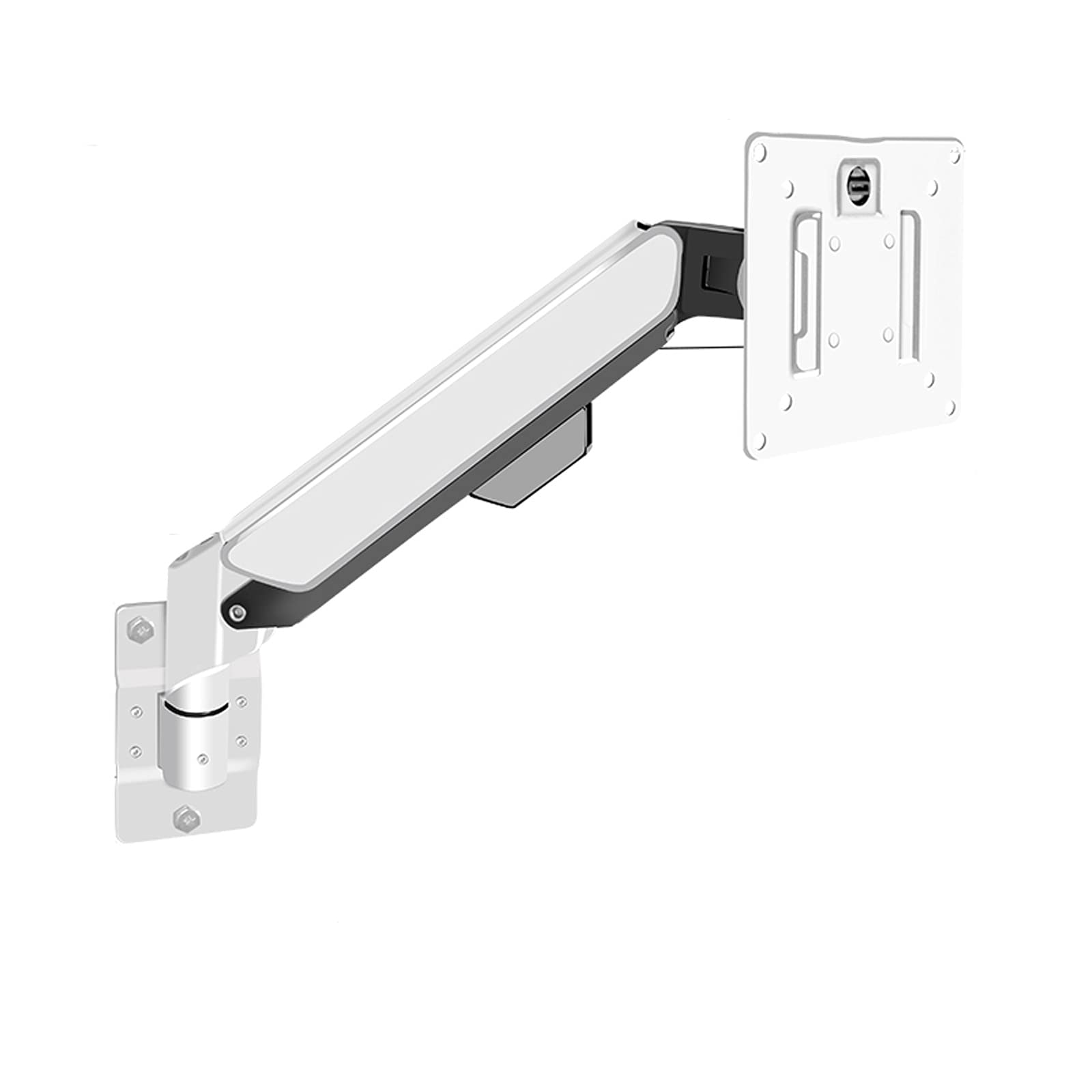 Adjustable Gas Spring Monitor Arm Stand - Single Arm Desk Mount for 10