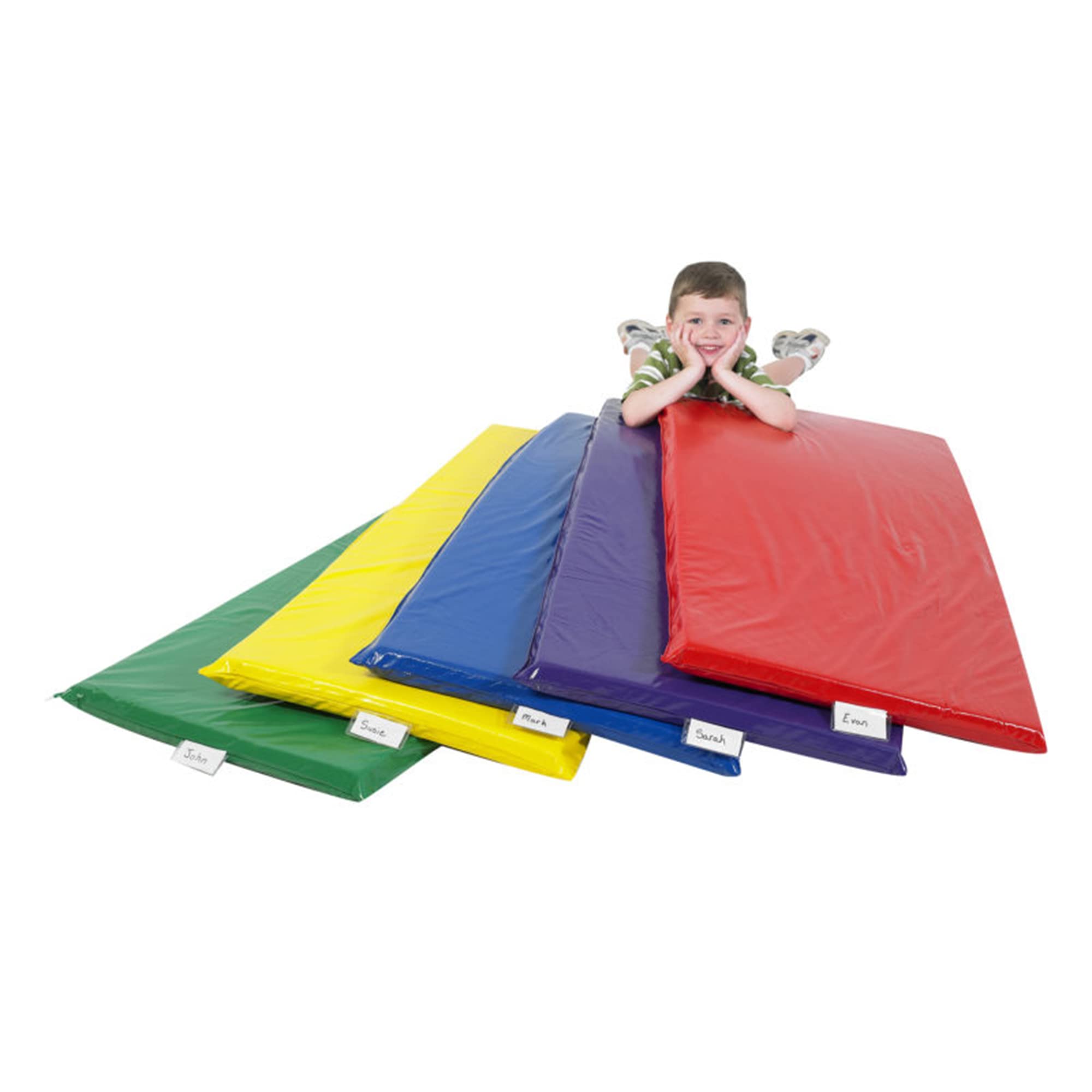 Rainbow Nap Mats for Toddlers - 5-Pack Soft Daycare & Preschool Sleeping Mats for Kids | Perfect for Daycare Centers, Preschool Classrooms & Home Naptime