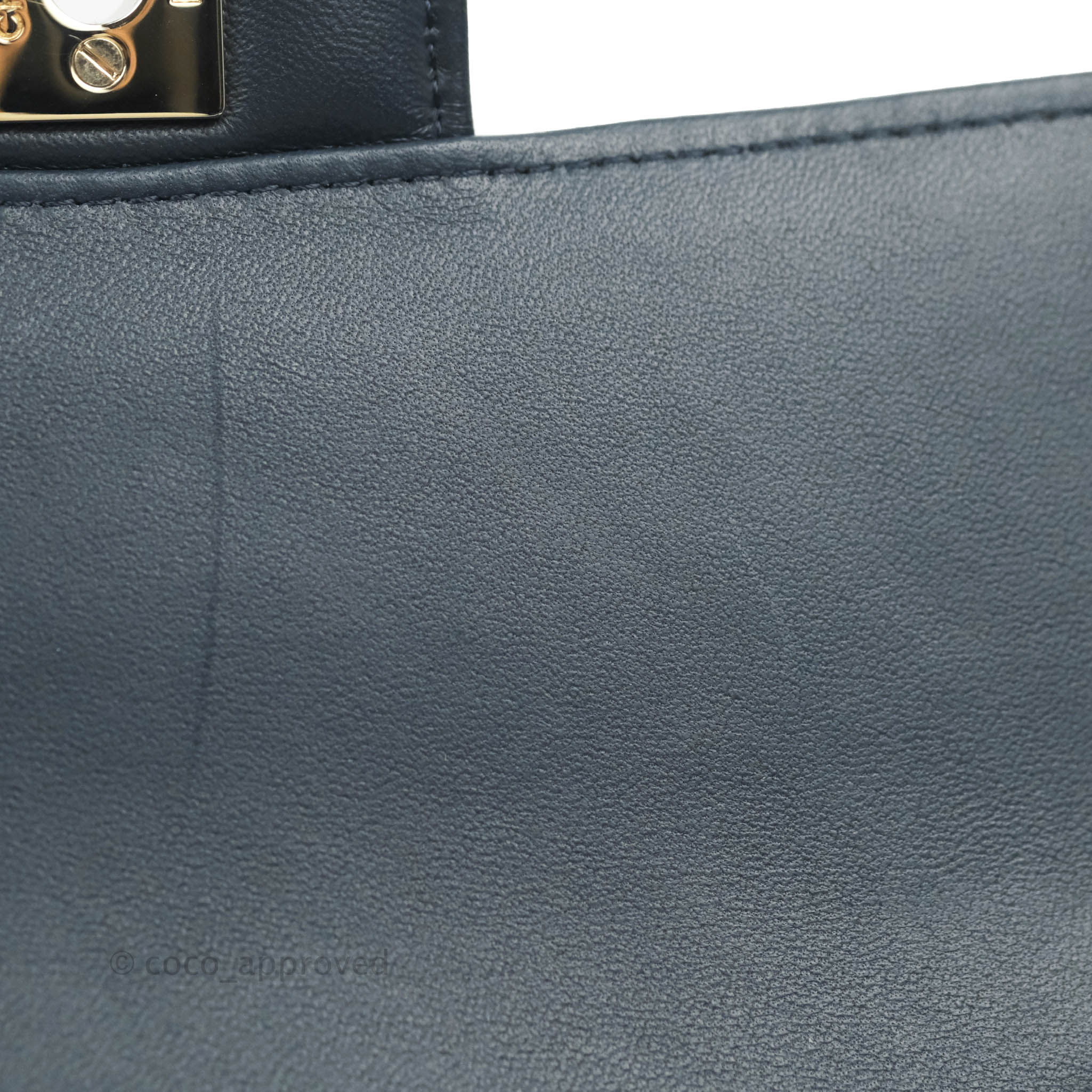 Chanel Chevron Mini Rectangular Flap Bag in Navy Lambskin Leather with Gold Hardware - Luxury Crossbody Purse for Women, Perfect for Date Night & Special Occasions