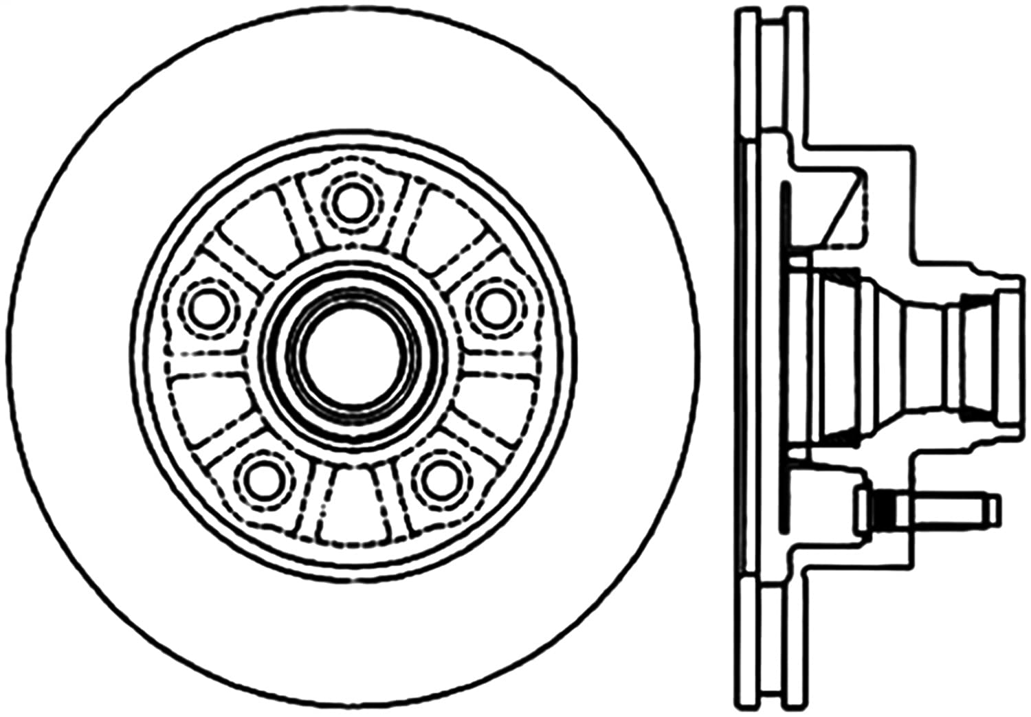 StopTech 128.65077R Sport Cross Drilled Brake Rotor - Front Right for High-Performance Cars | Enhanced Cooling & Durability for Racing & Street Use