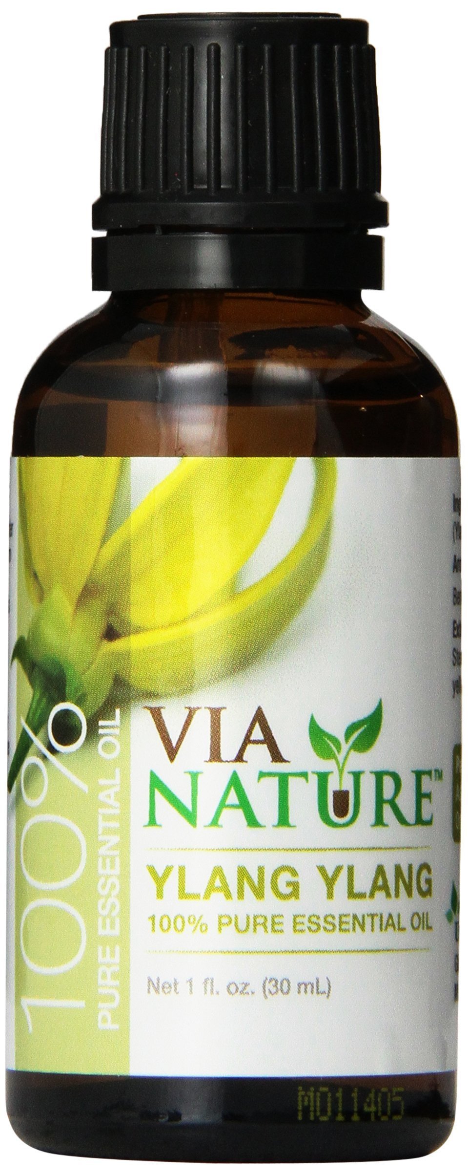 Pure Ylang Ylang Essential Oil - 100% Natural, Undiluted, Therapeutic Grade - 1 Fl Oz (30ml) for Aromatherapy, Massage, Diffuser & Skin Care
