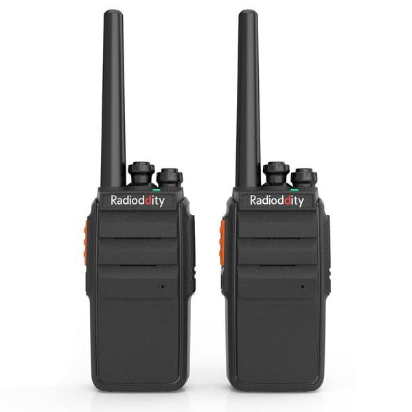 Radioddity R2 Walkie Talkie UHF PMR446 2-Way Radio Set [2 Pack] - Long Range Communication for Outdoor Adventures, Hiking, Camping & Emergency Preparedness