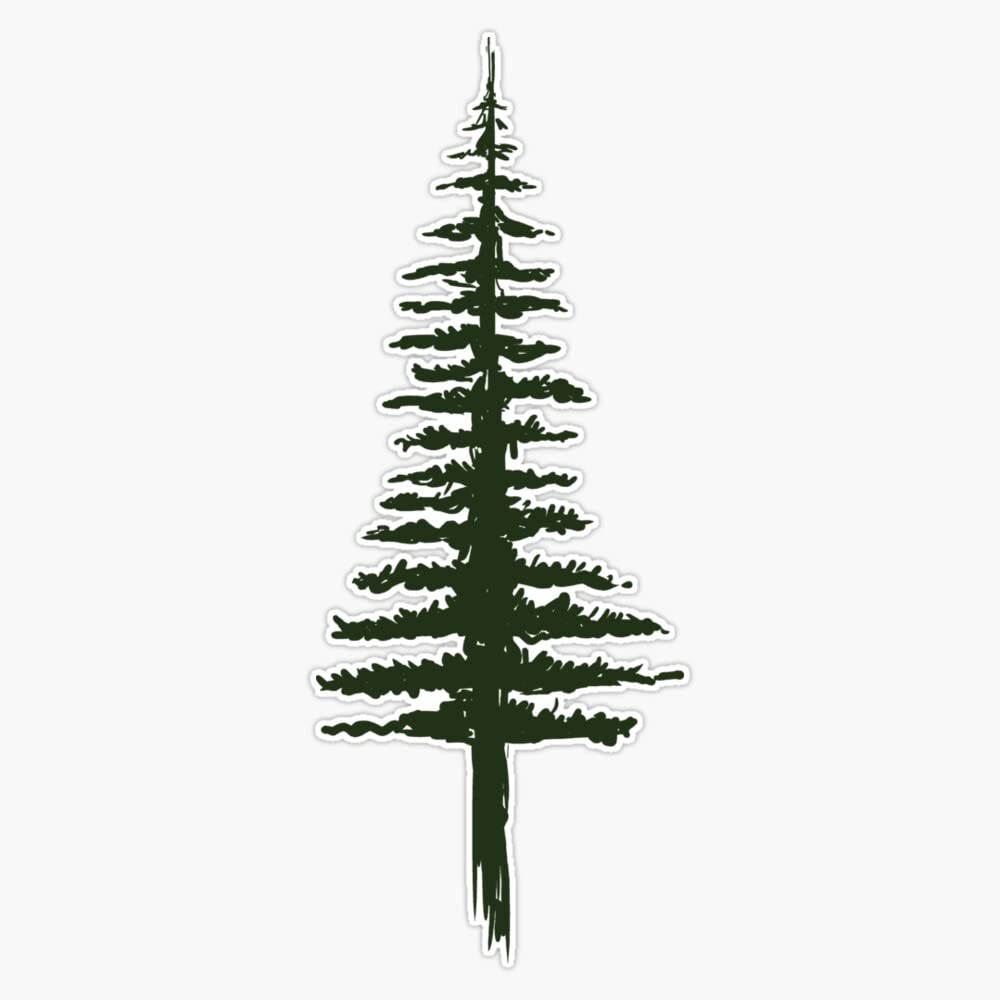 Pine Tree Vinyl Decal 5