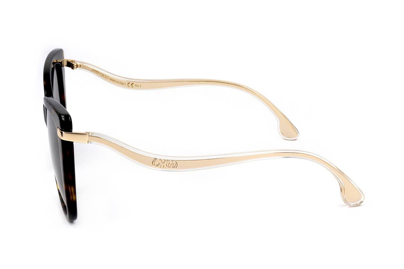 Jimmy Choo Women's Modern Sunglasses - UV Protection, Polarized Lenses, Fashionable & Lightweight for Outdoor, Driving, Beach & Travel
