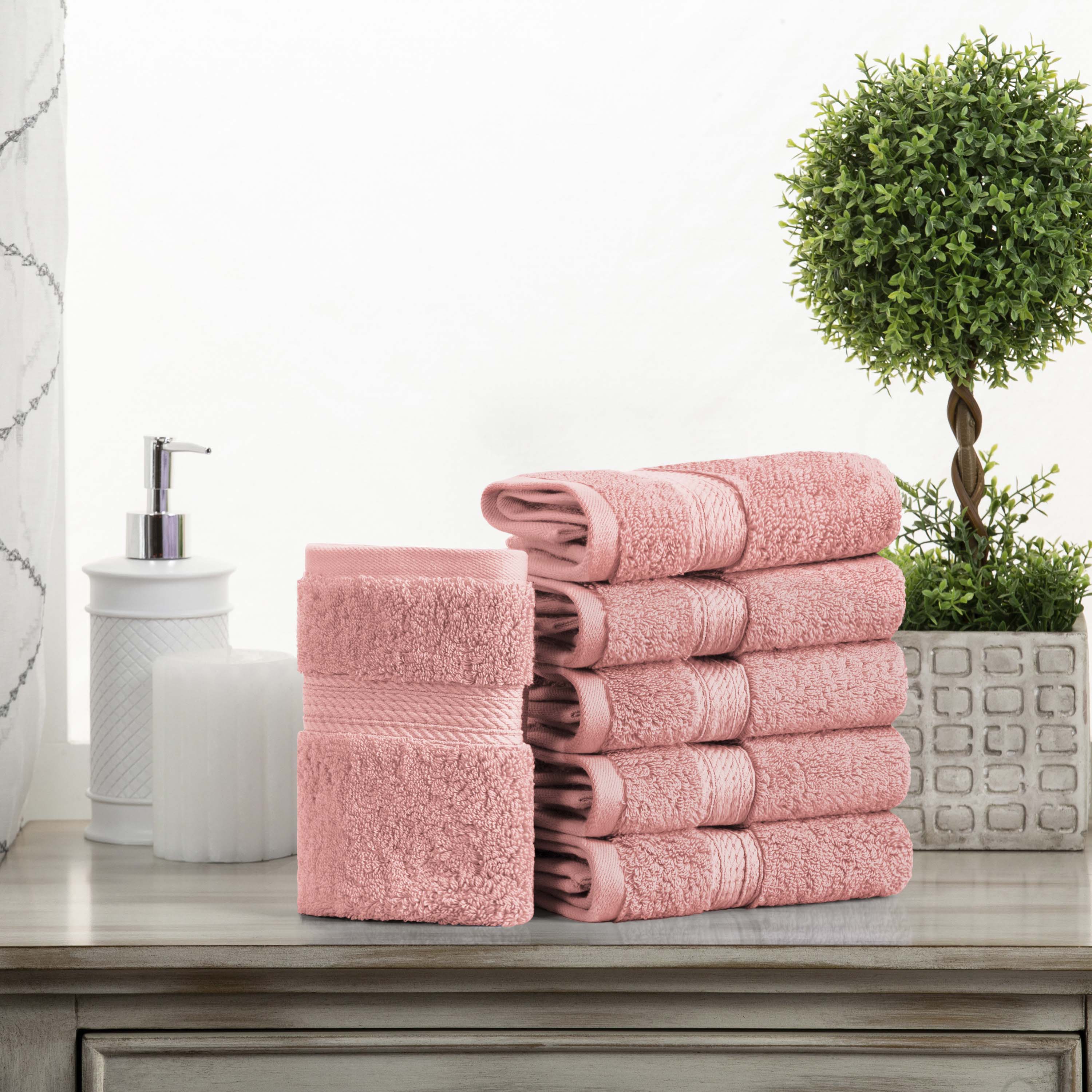 Premium 100% Egyptian Cotton Plush Heavyweight Luxury Bath Towel Set of 6 - Ultra Soft & Absorbent for Spa, Hotel & Home Use