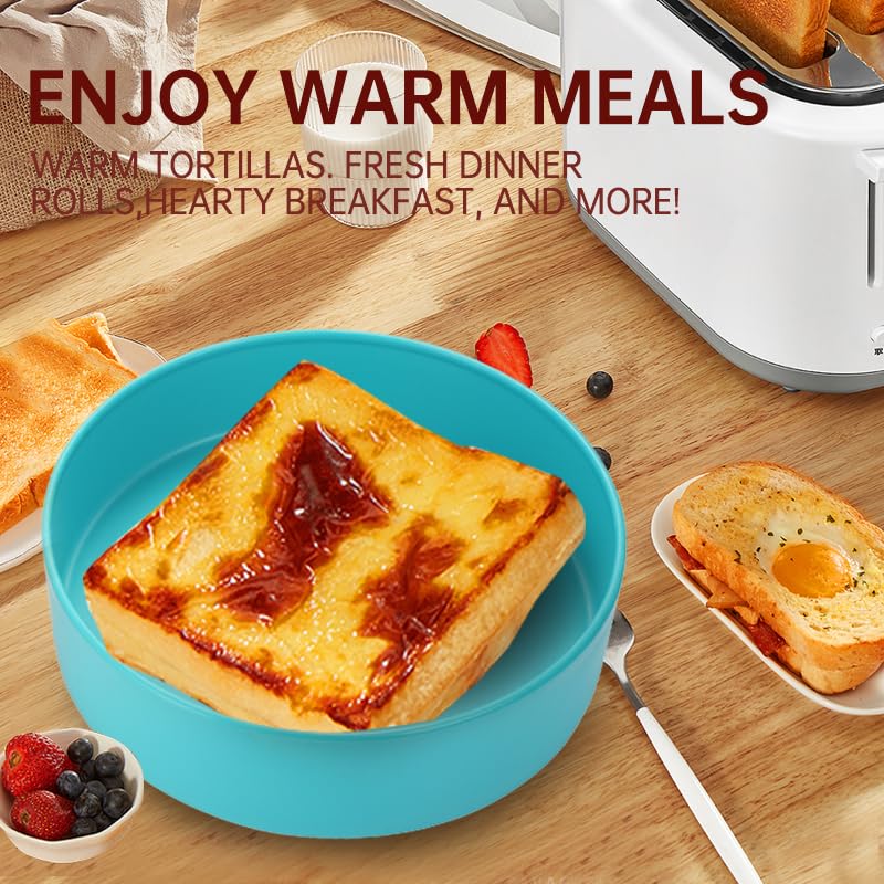 Vivicreate Tortilla Warmer & Pancake Keeper - Microwave Safe Tortilla Server Set (7